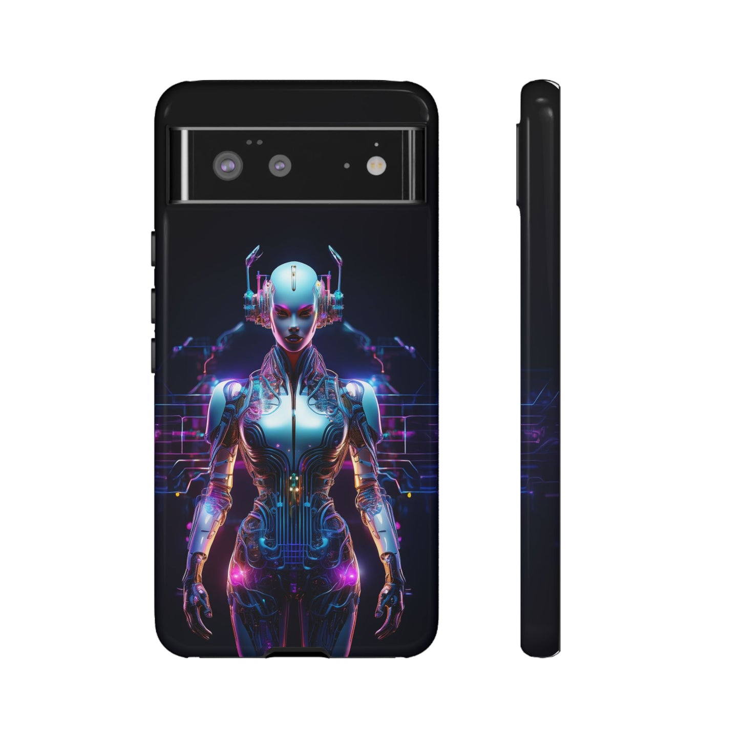 Futuristic Human Android Hybrid Cell Phone Case 001