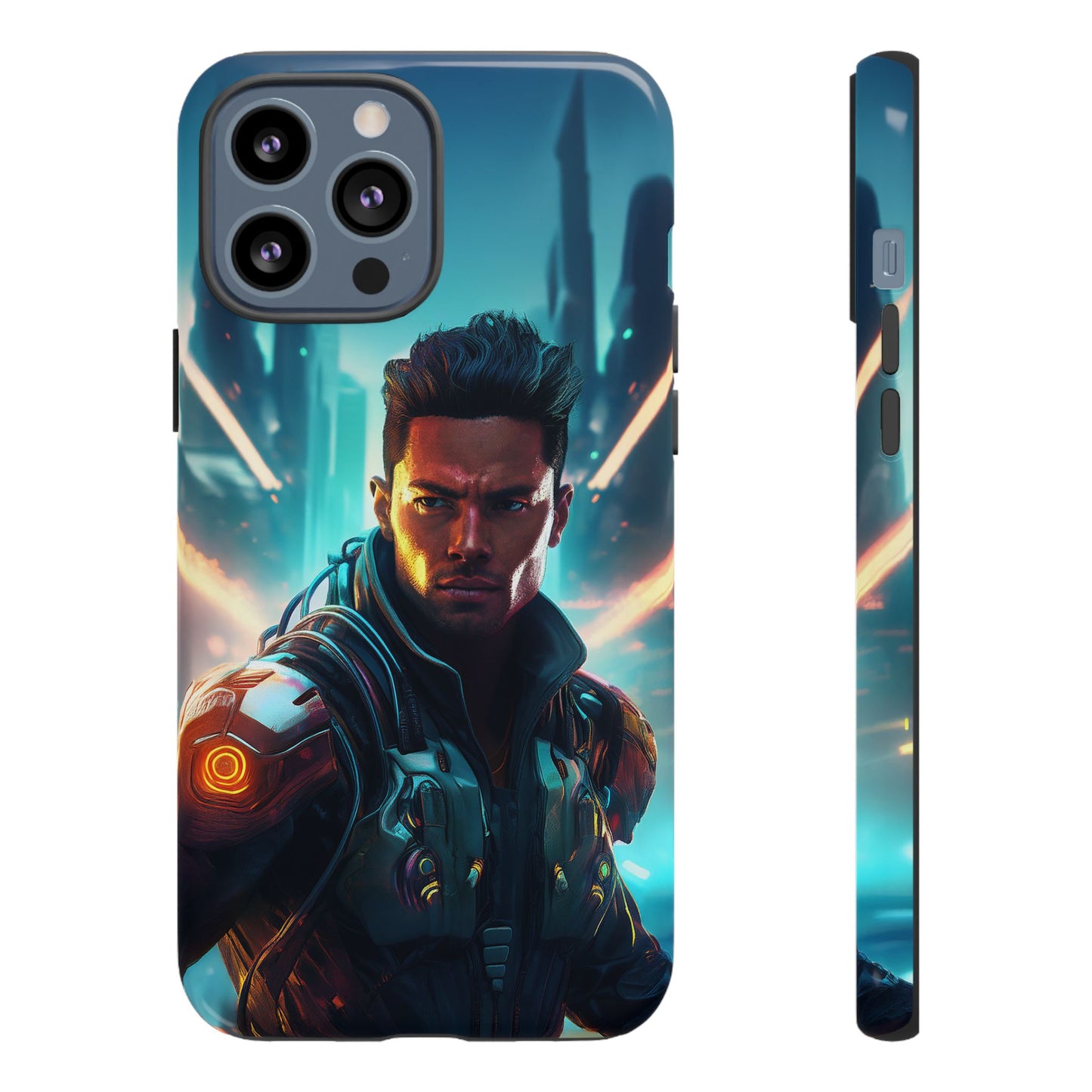 Futuristic Cyberpunk Male Cell Phone Case 015