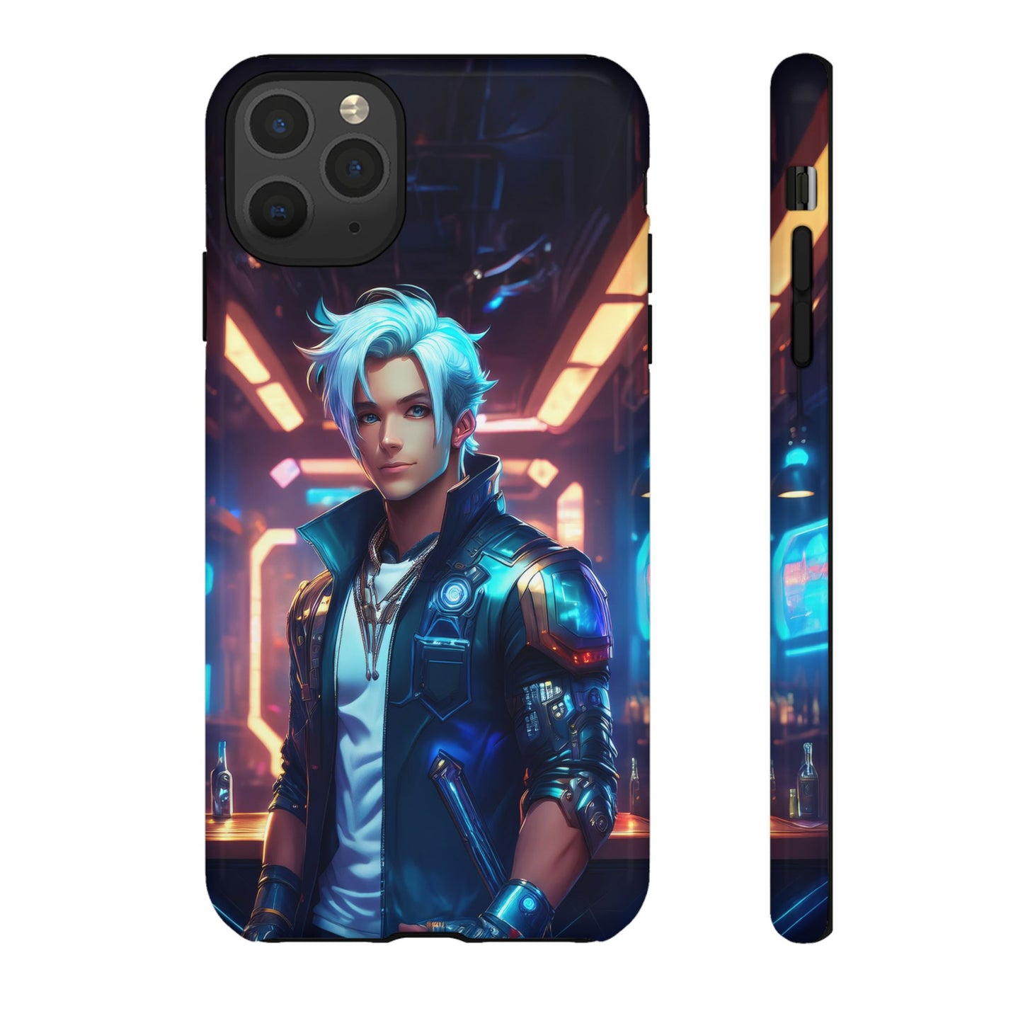 Futuristic Cyberpunk Male Cell Phone Case 009