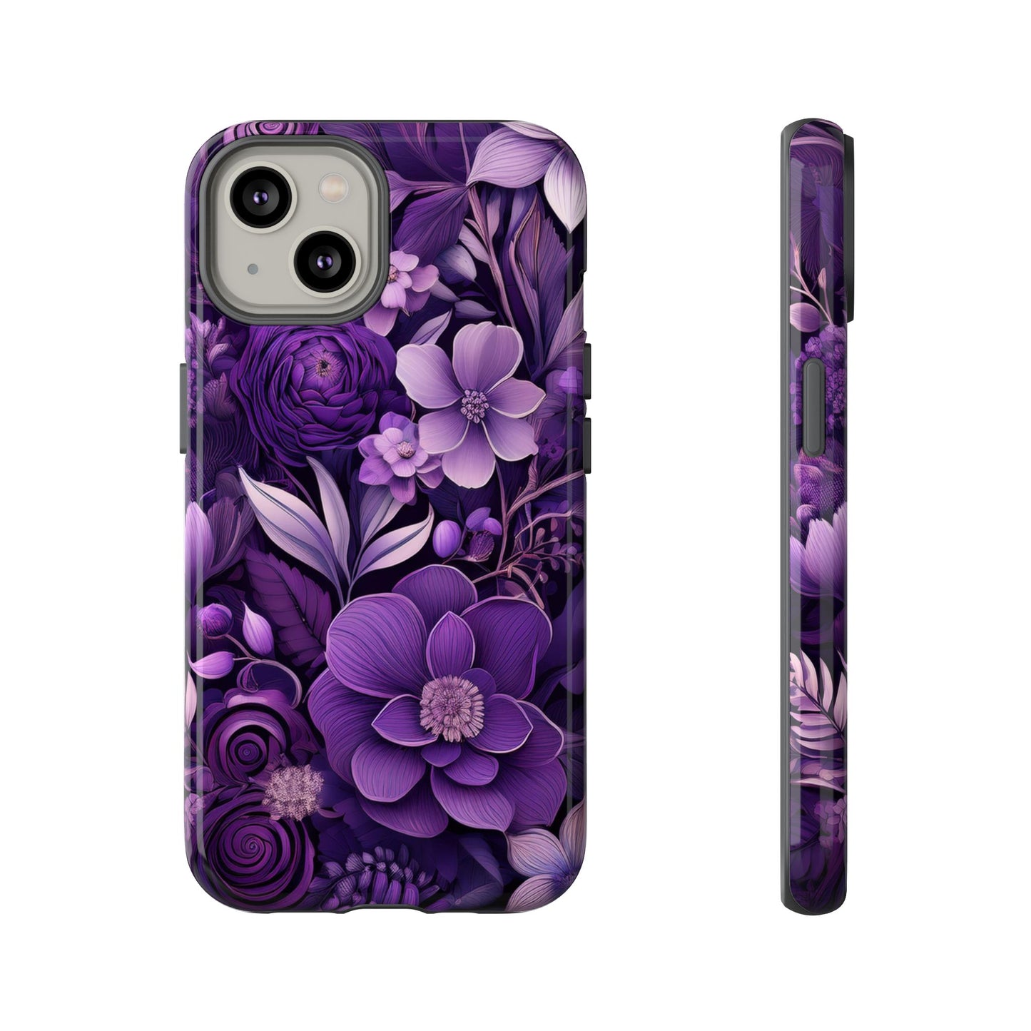 Purple Florals Tough Cases