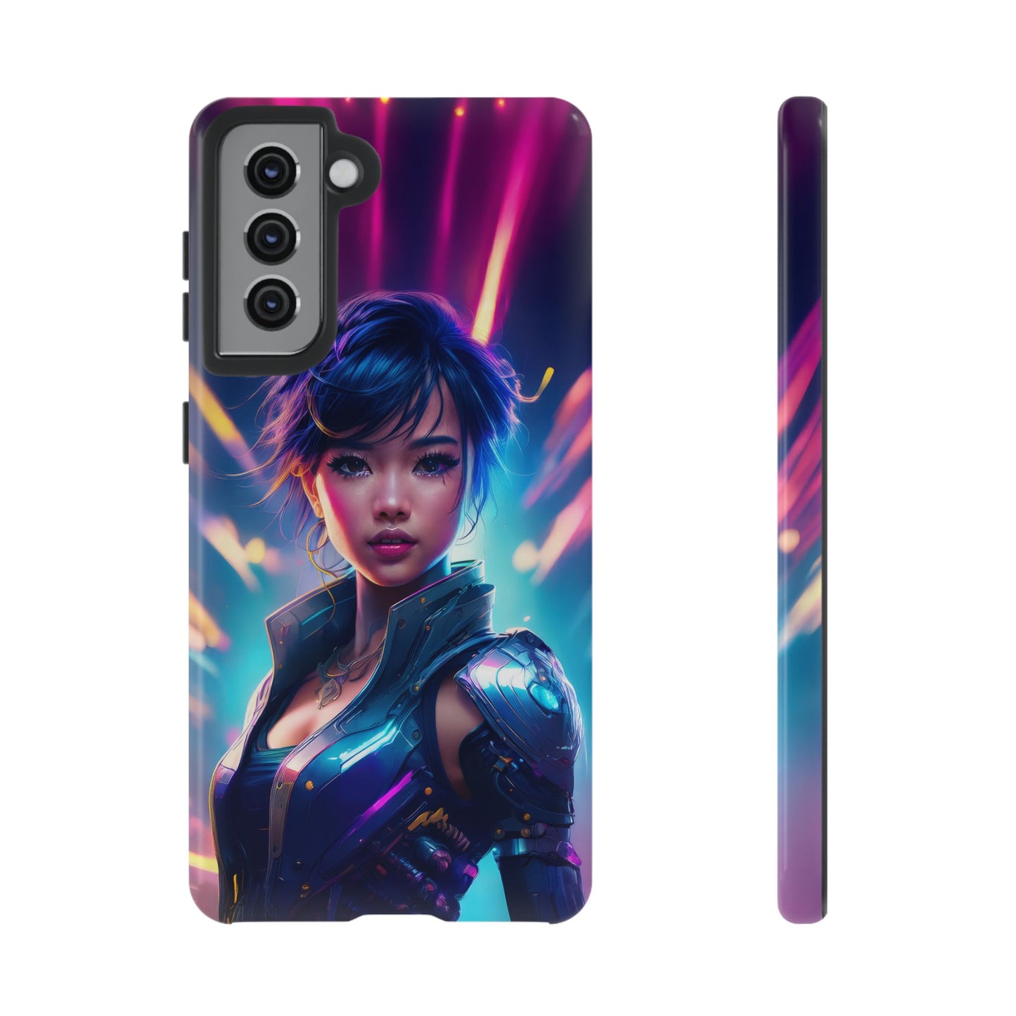 Futuristic Cyberpunk Female Cell Phone Case 024