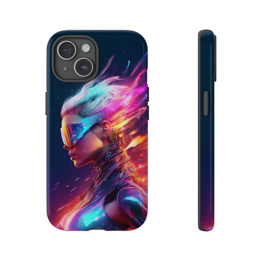 Futuristic Cyberpunk Female Cell Phone Case 025