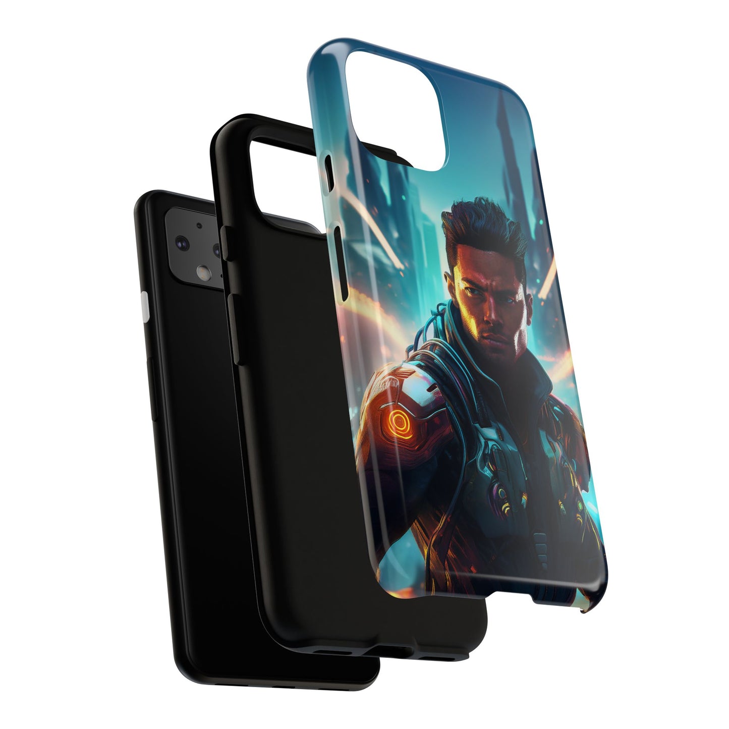 Futuristic Cyberpunk Male Cell Phone Case 015