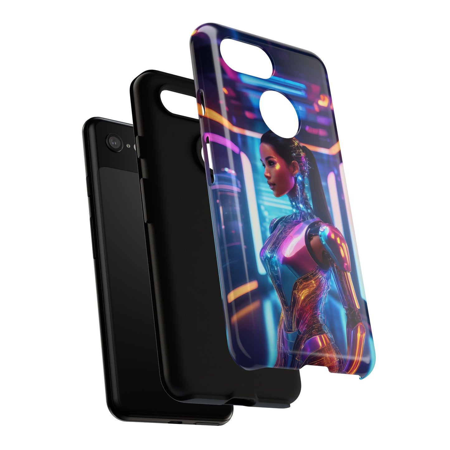 Futuristic Human Android Hybrid Cell Phone Case 016