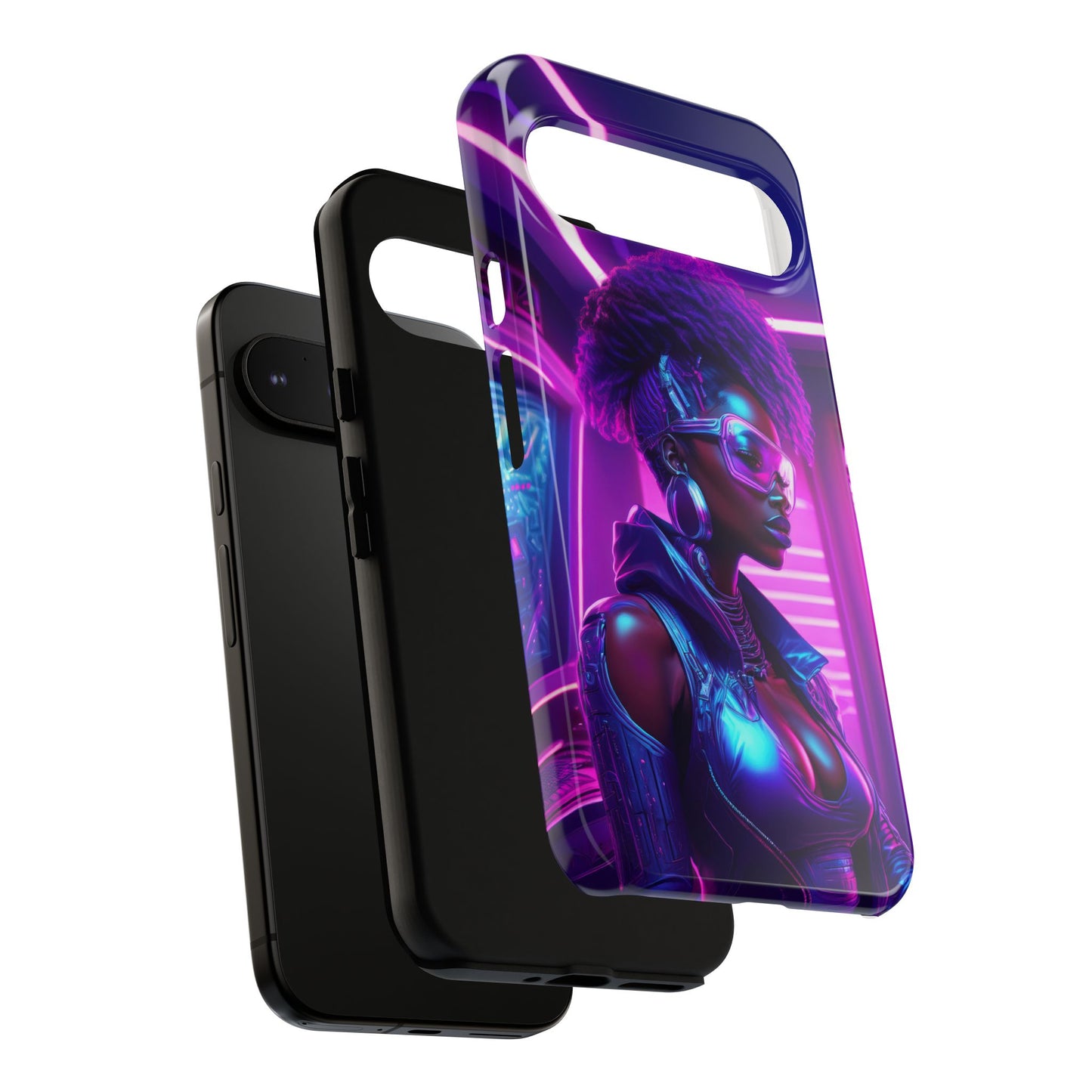 Futuristic Cyberpunk Female Cell Phone Case 004