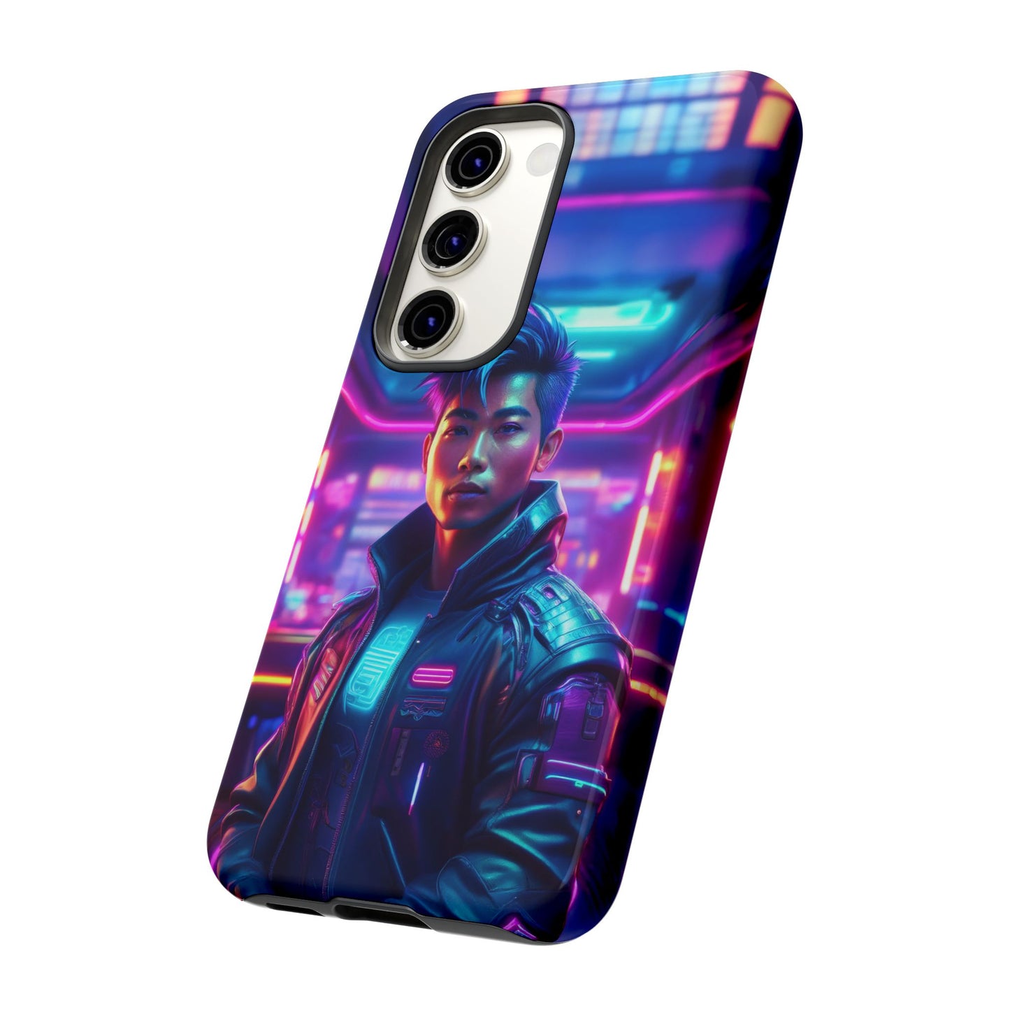 Futuristic Cyberpunk Male Cell Phone Case 012