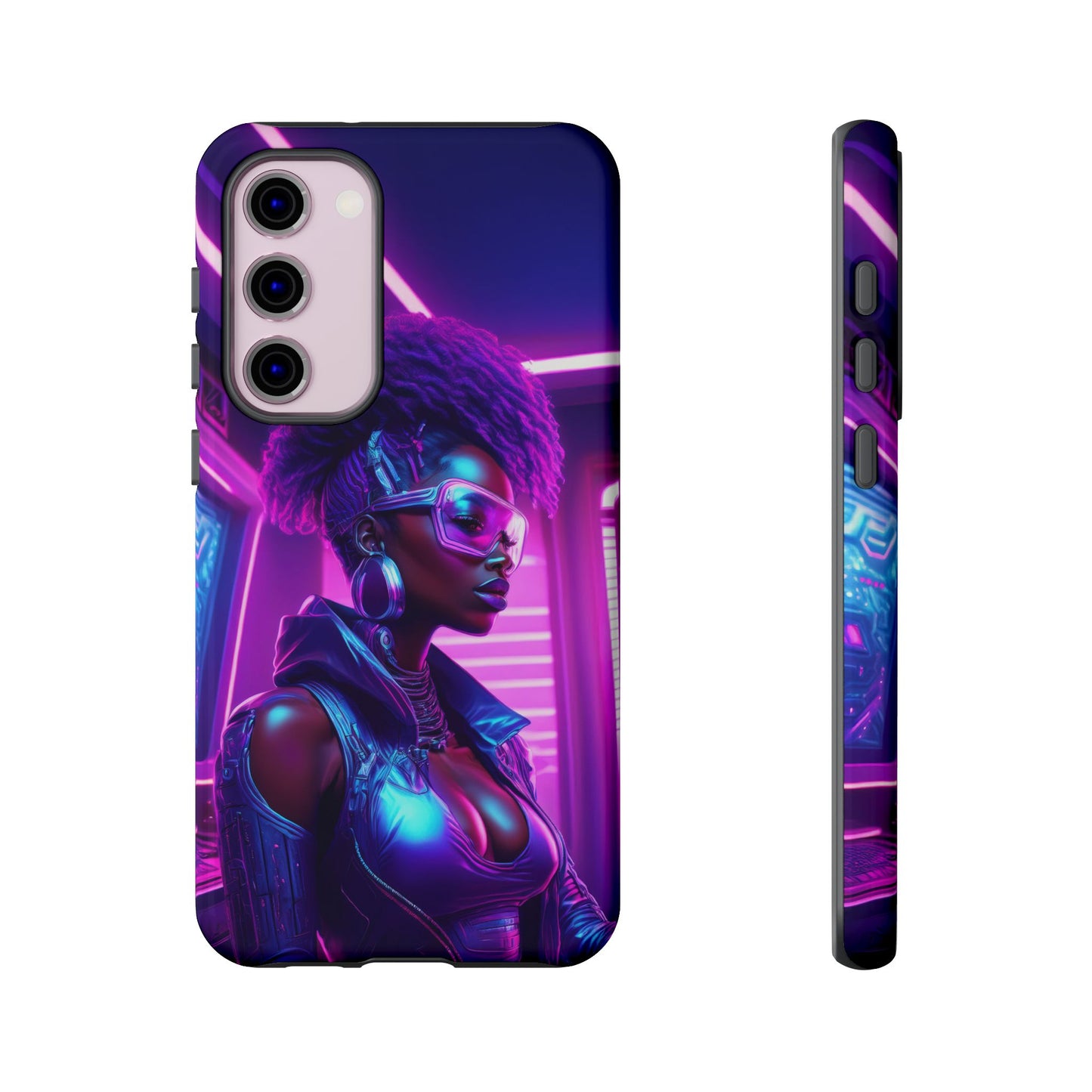 Futuristic Cyberpunk Female Cell Phone Case 004