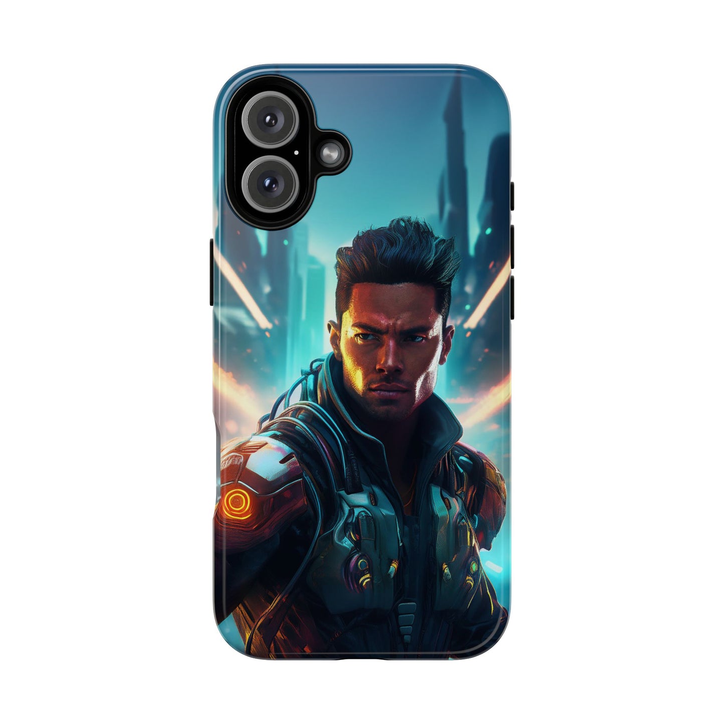 Futuristic Cyberpunk Male Cell Phone Case 015