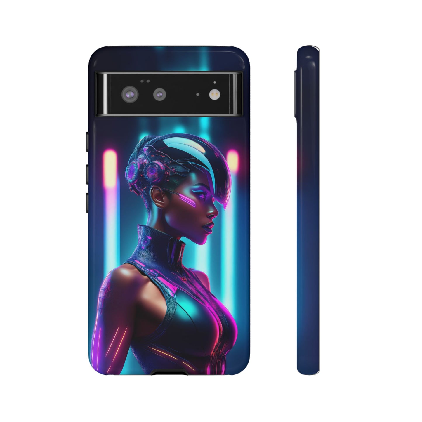 Futuristic Cyberpunk Female Cell Phone Case 021