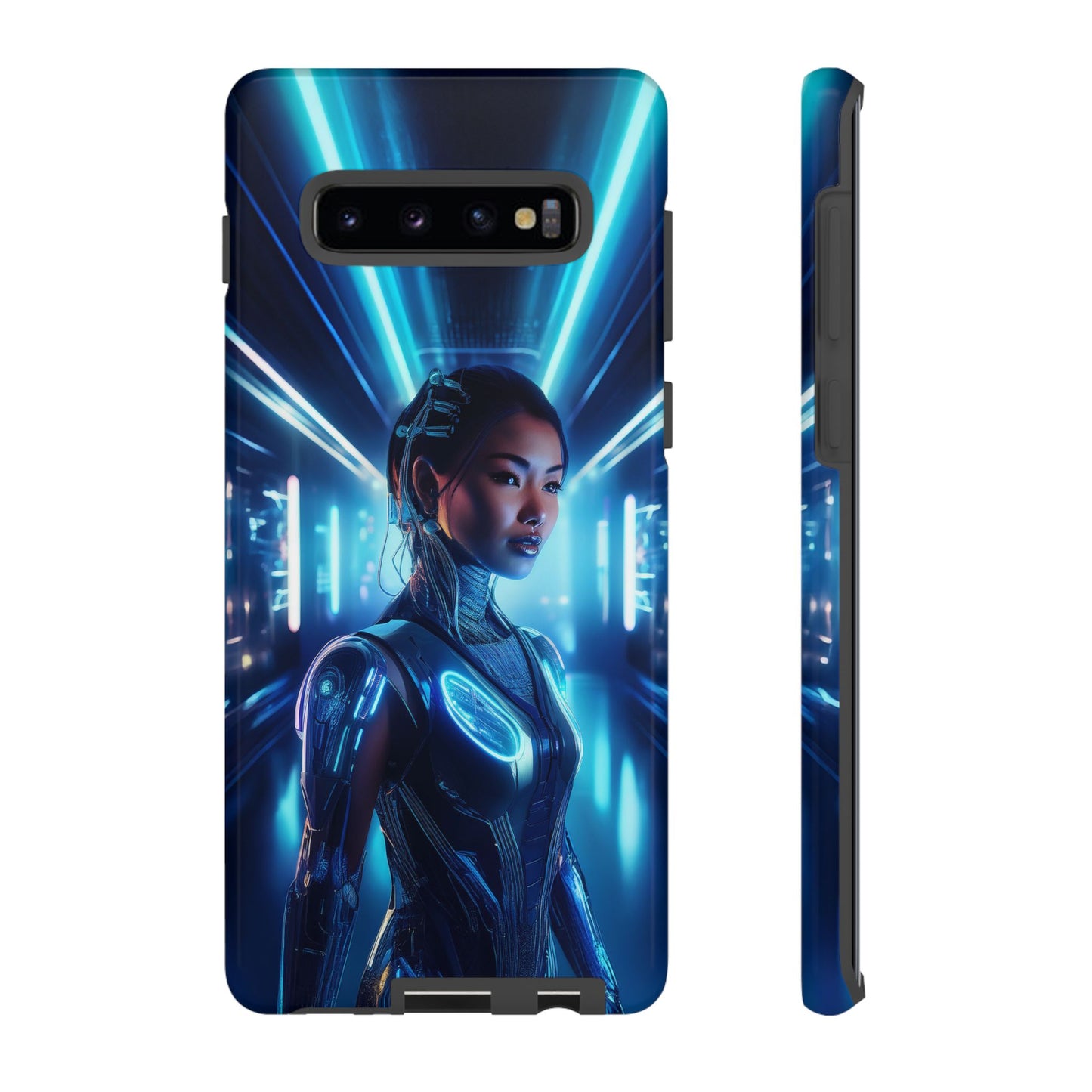 Futuristic Human Android Hybrid Cell Phone Case 004