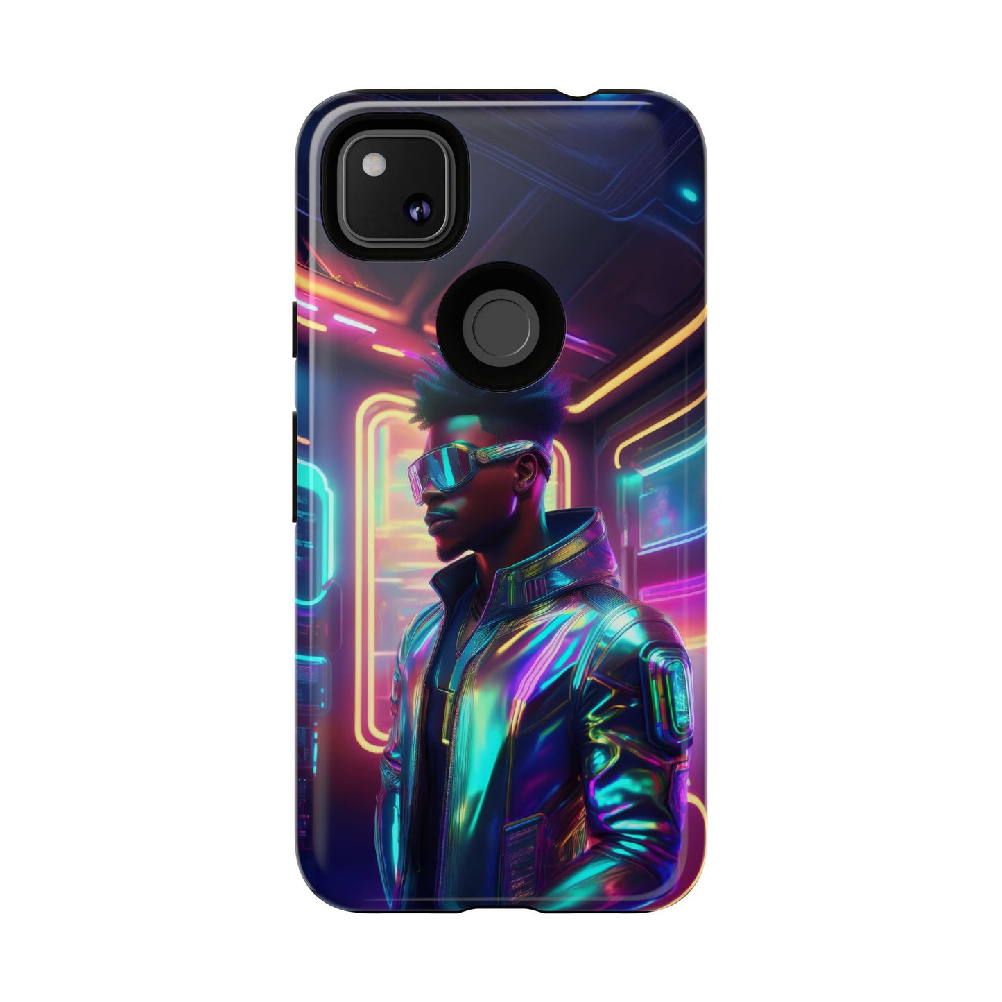 Futuristic Cyberpunk Male Cell Phone Case 004