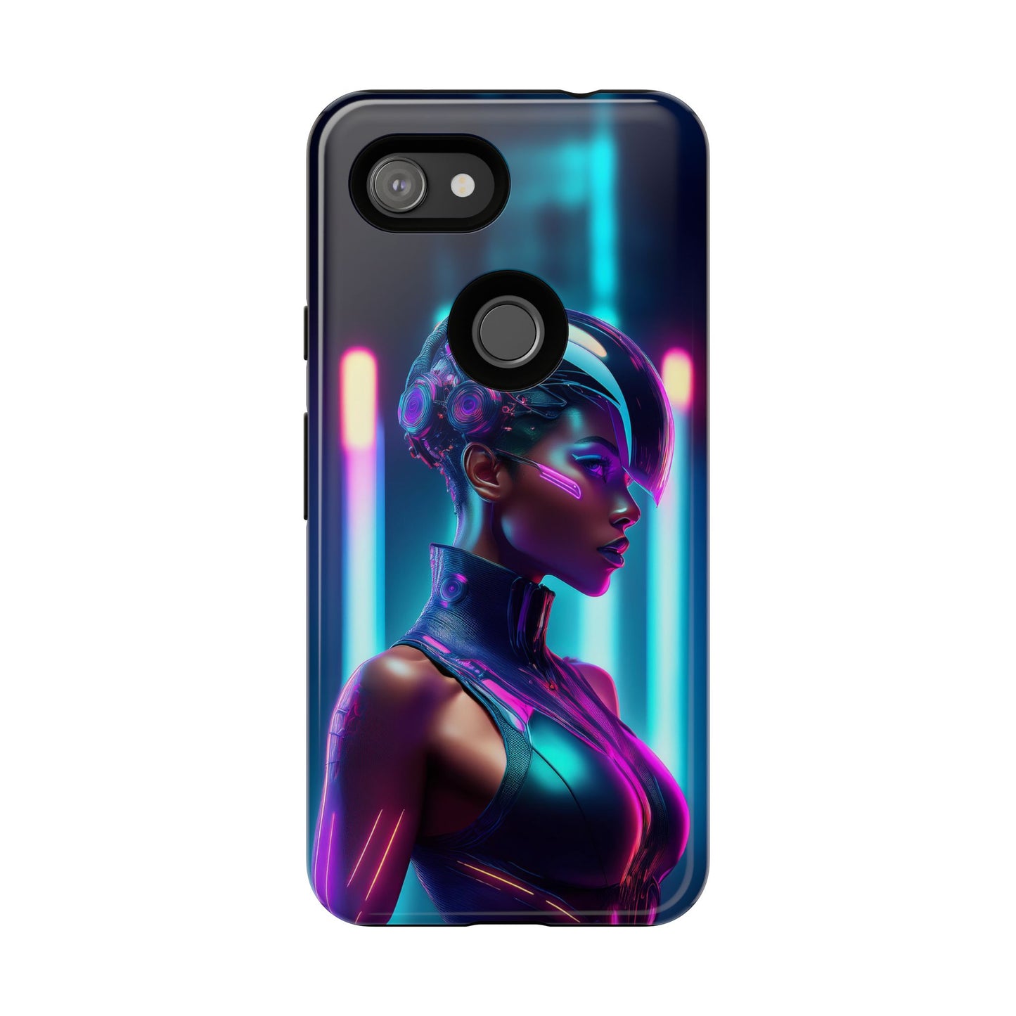 Futuristic Cyberpunk Female Cell Phone Case 021