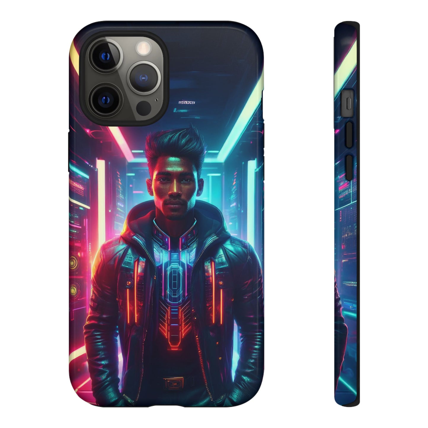 Futuristic Cyberpunk Male Cell Phone Case 001