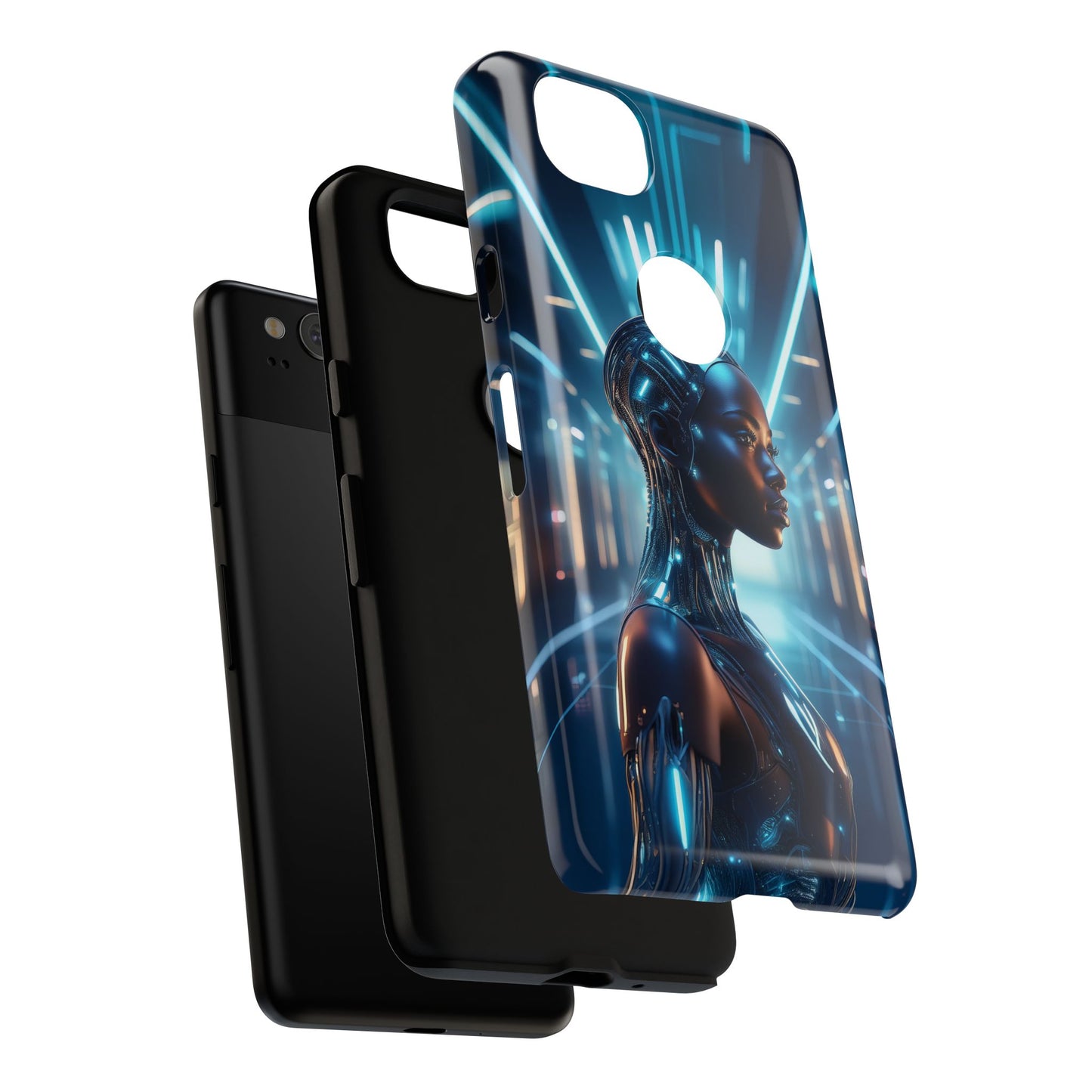 Futuristic Human Android Hybrid Cell Phone Case 003