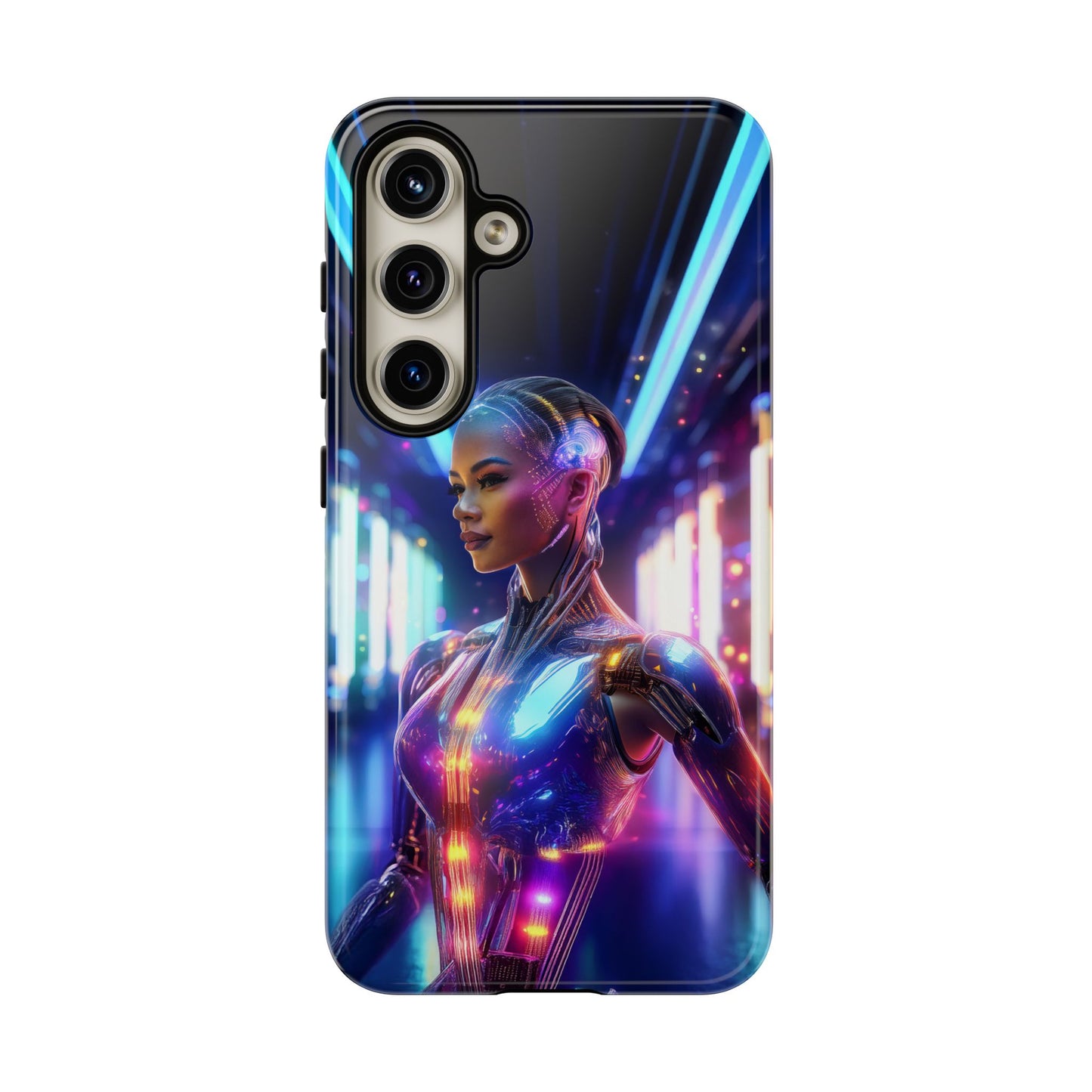 Futuristic Human Android Hybrid Cell Phone Case 010