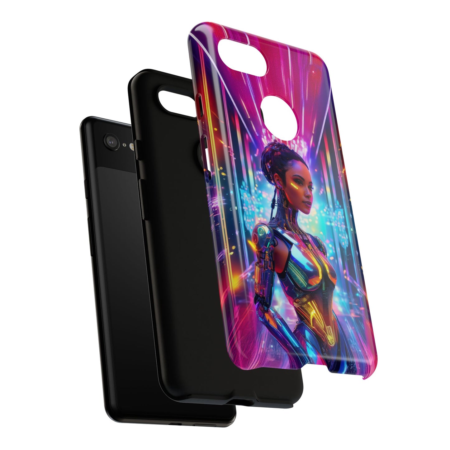 Futuristic Human Android Hybrid Cell Phone Case 006