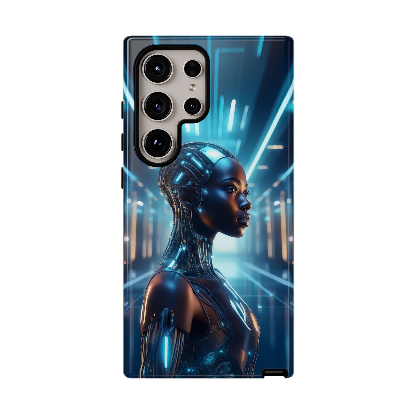 Futuristic Human Android Hybrid Cell Phone Case 003