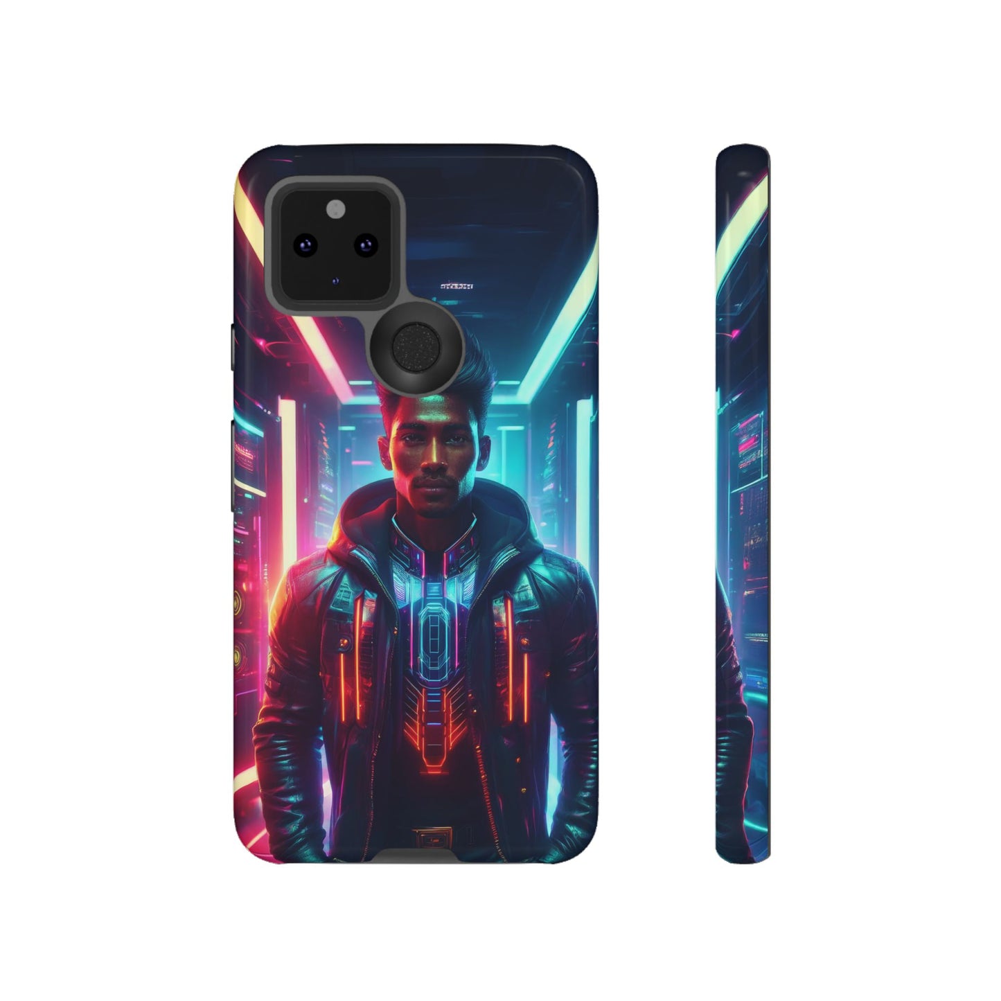 Futuristic Cyberpunk Male Cell Phone Case 001