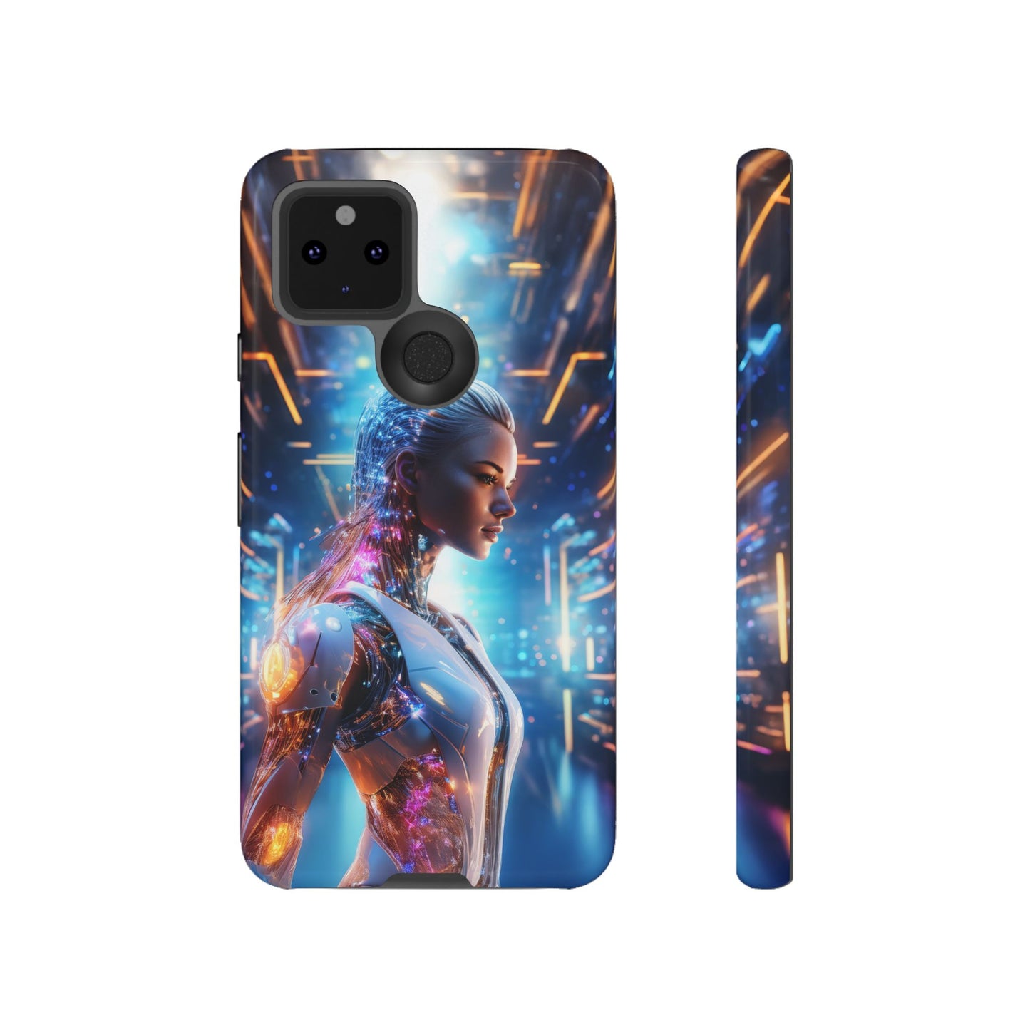 Futuristic Human Android Hybrid Cell Phone Case 008