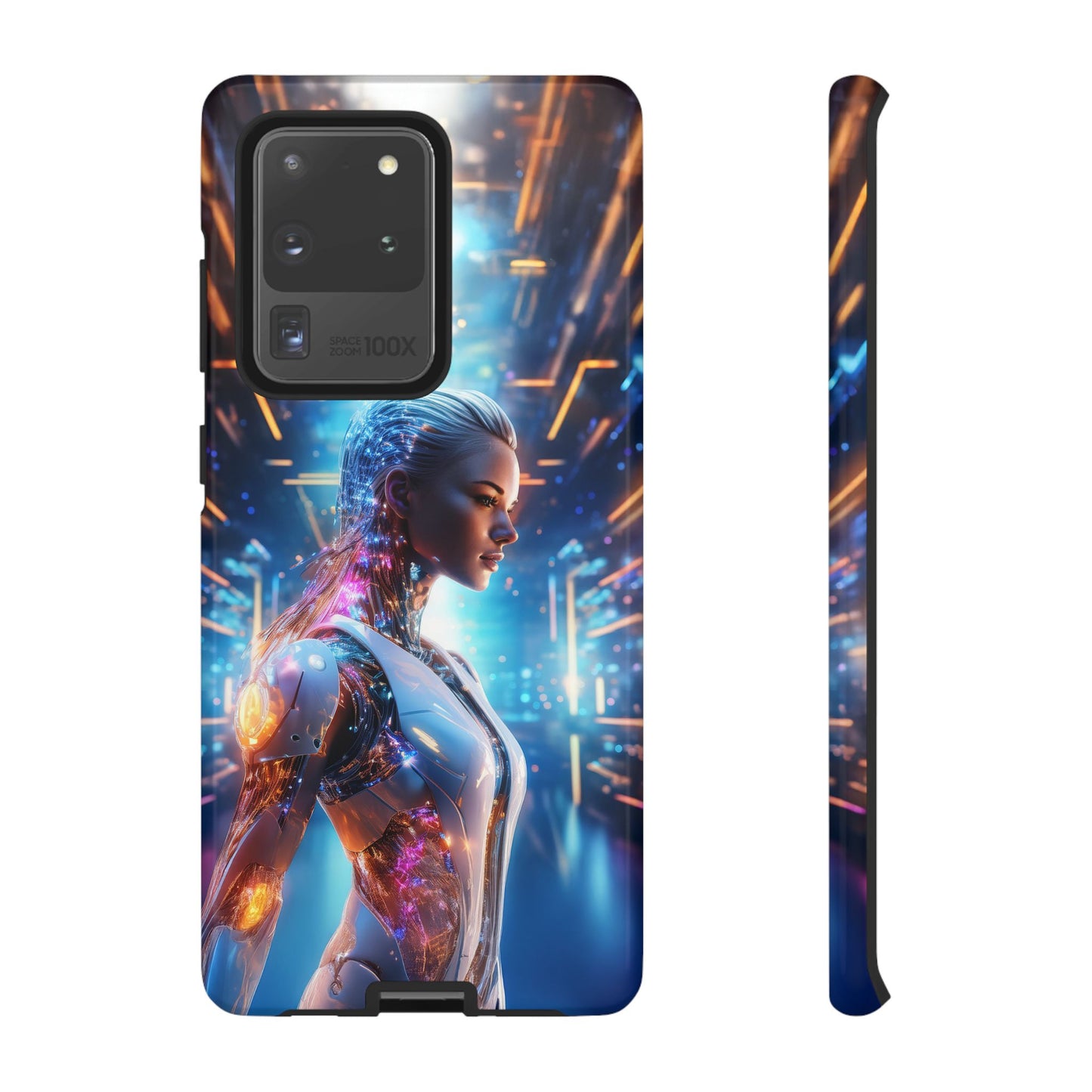 Futuristic Human Android Hybrid Cell Phone Case 008