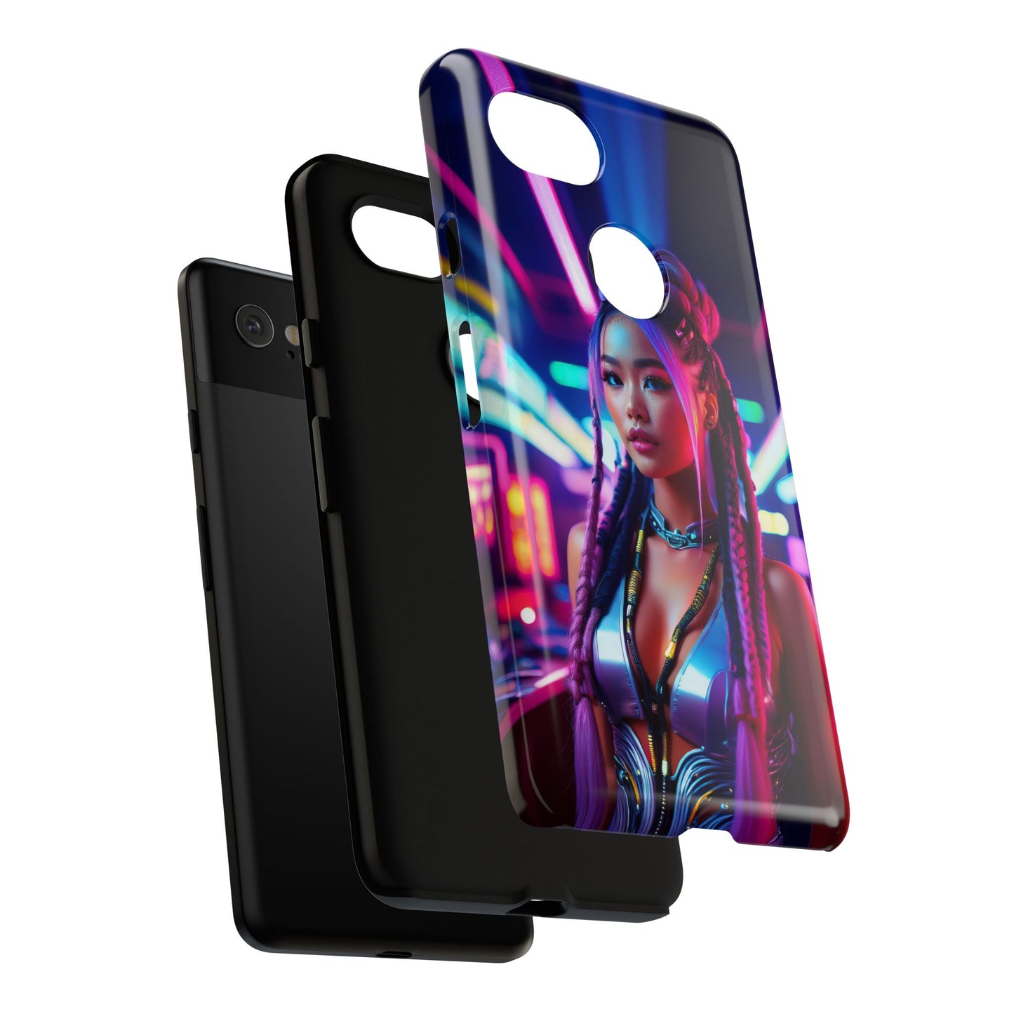 Futuristic Cyberpunk Female Cell Phone Case 008