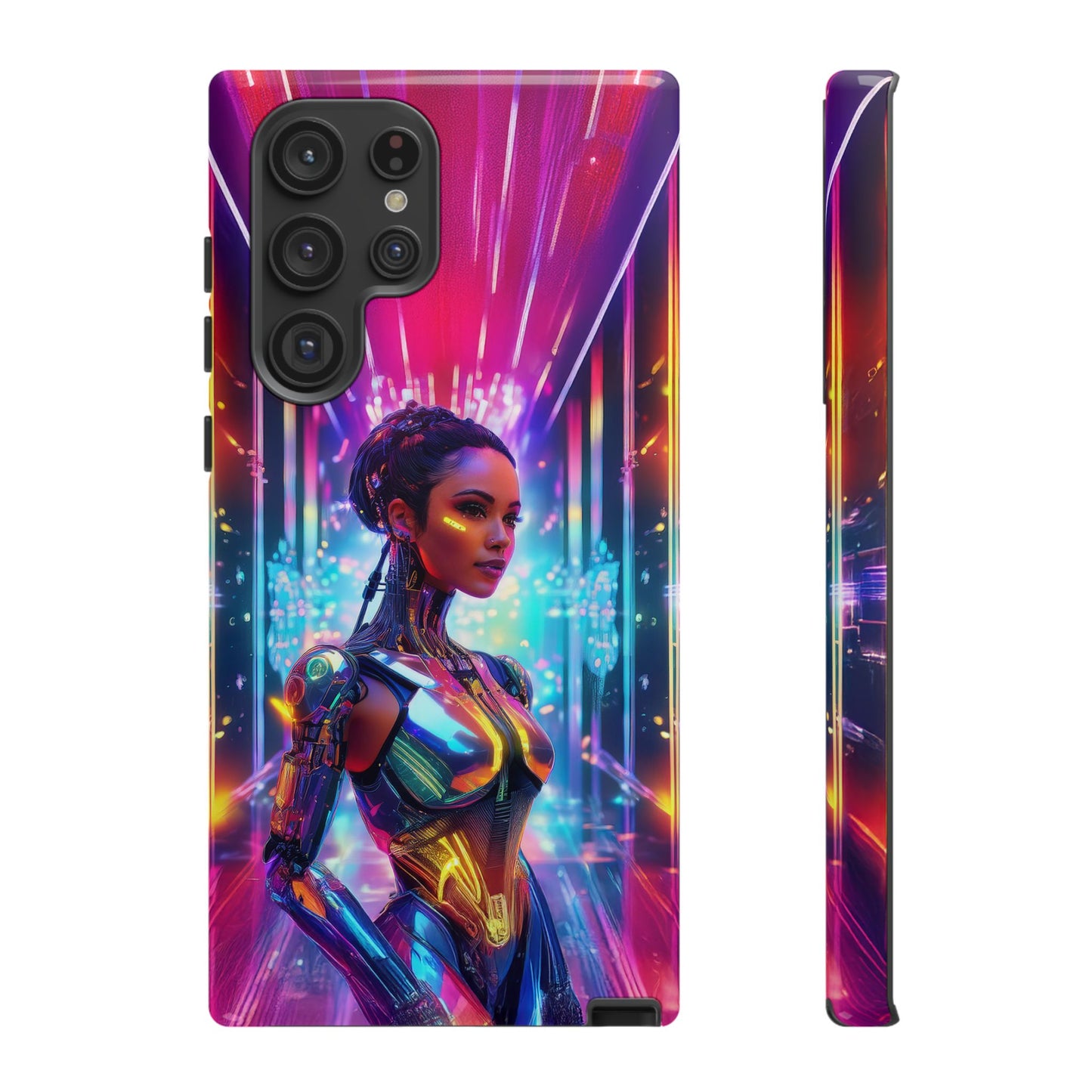 Futuristic Human Android Hybrid Cell Phone Case 006