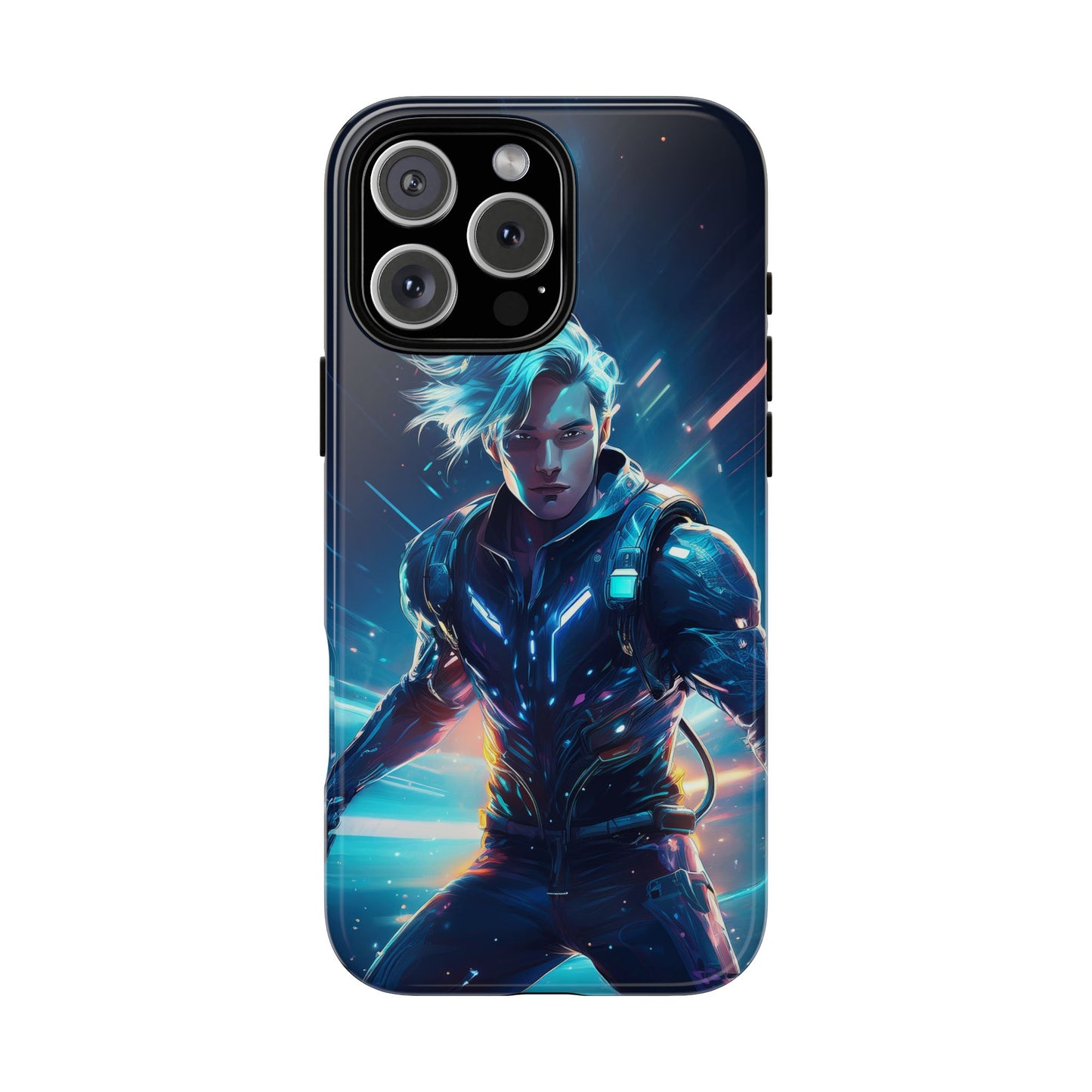 Futuristic Cyberpunk Male Cell Phone Case 024