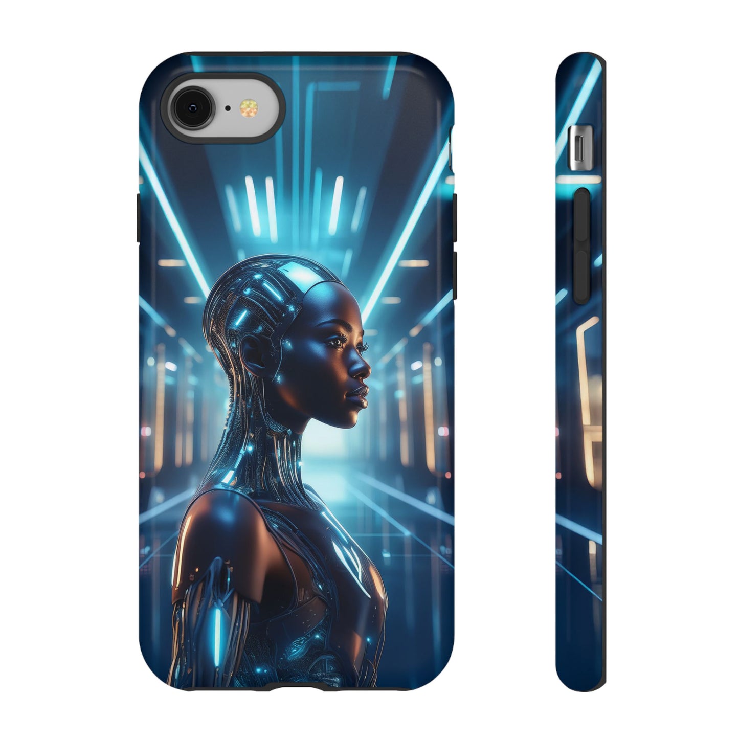 Futuristic Human Android Hybrid Cell Phone Case 003