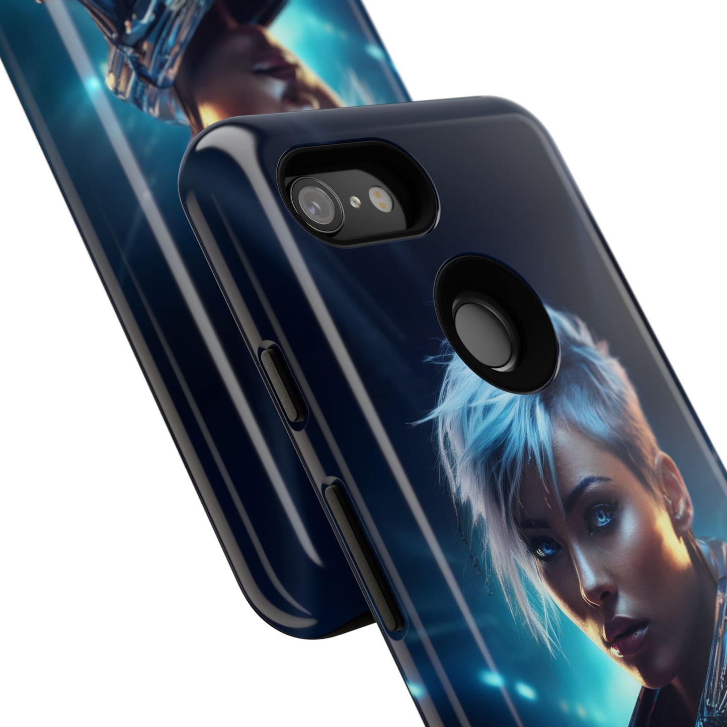 Futuristic Cyberpunk Female Cell Phone Case 027