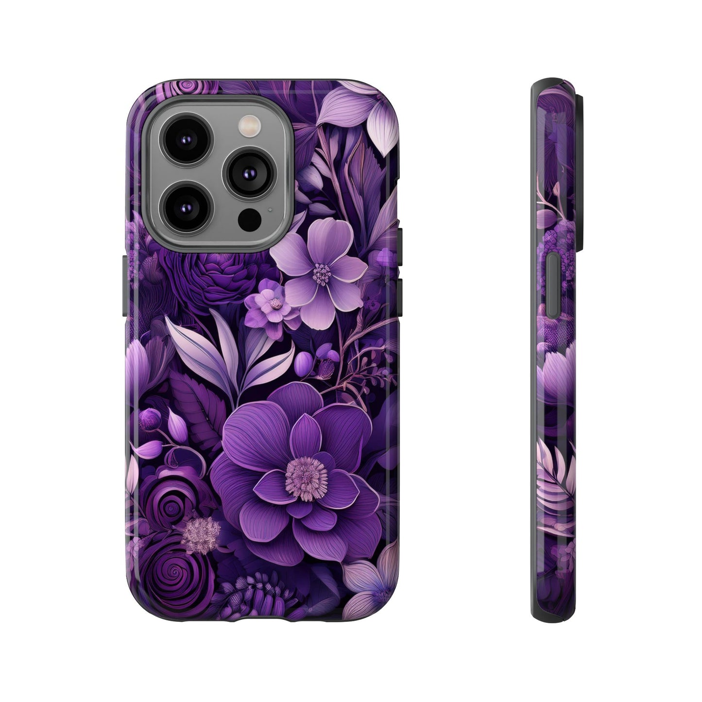 Purple Florals Tough Cases