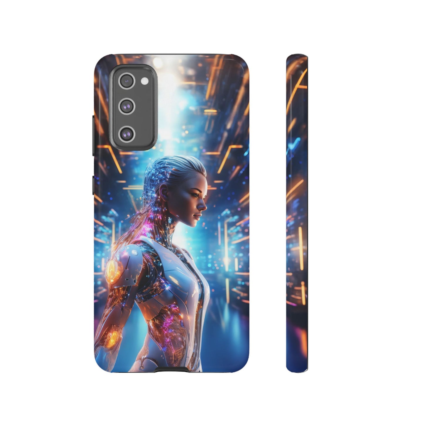 Futuristic Human Android Hybrid Cell Phone Case 008