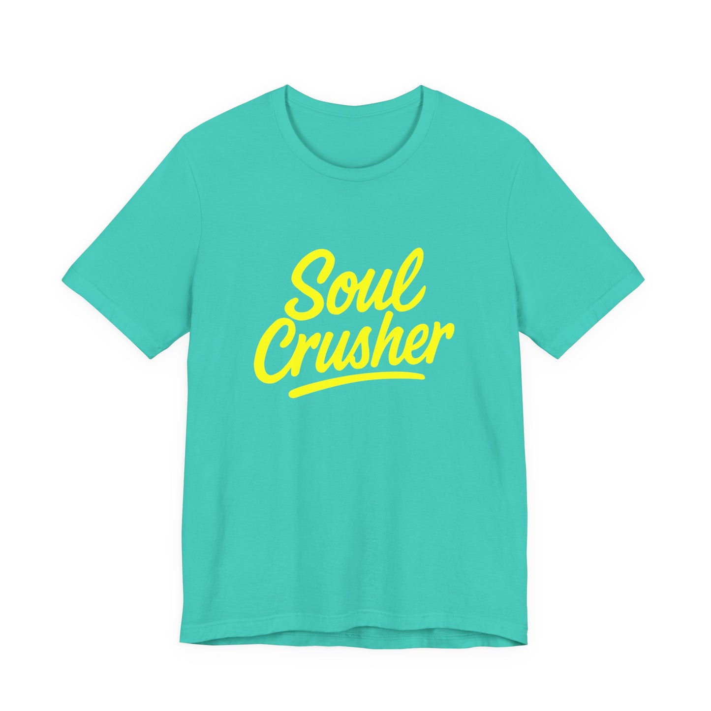Colorful Design Soul Crusher Shirt – Loud Neon Yellow Statement Tee for Women Who Wreck Without Regret. Unisex Jersey Short Sleeve Tee