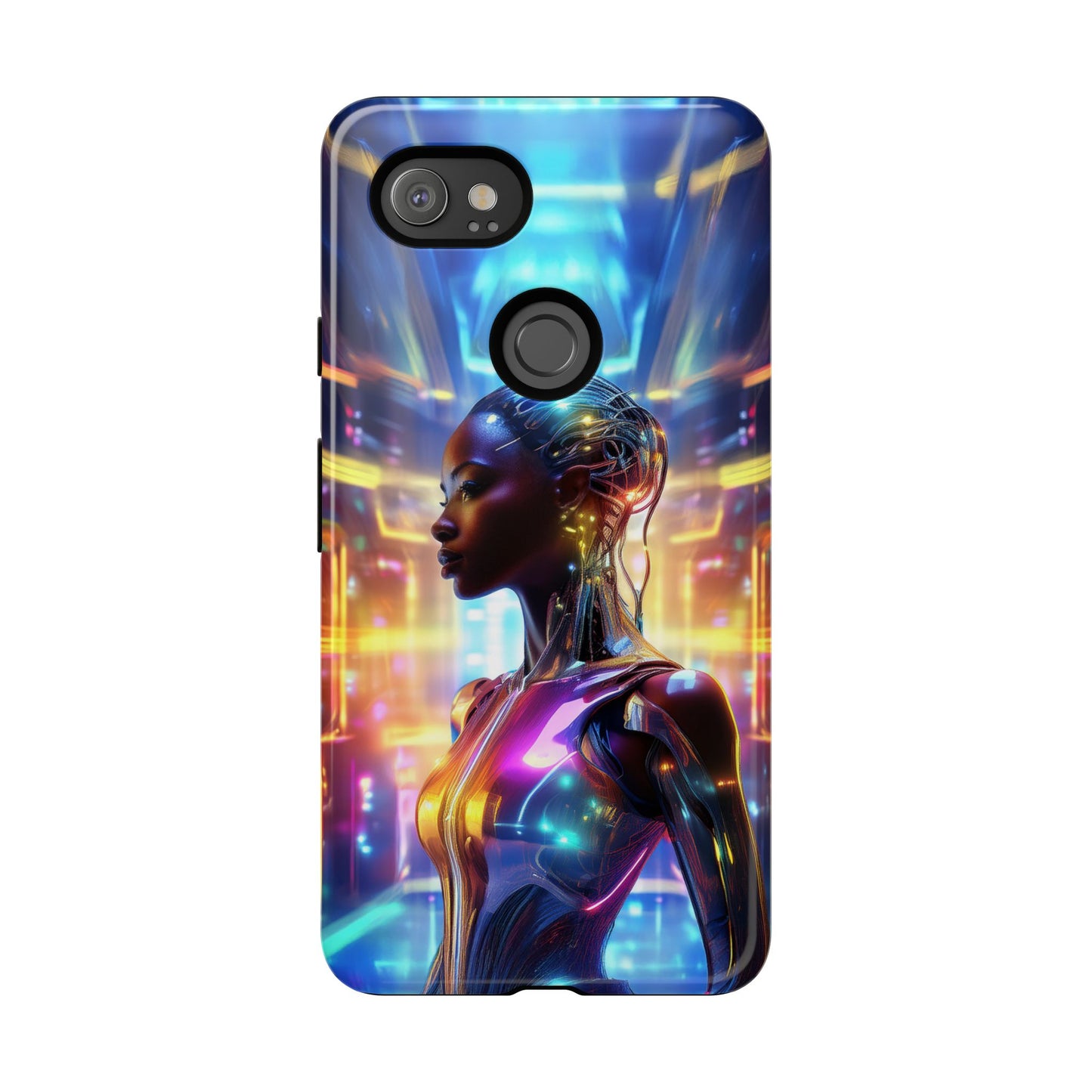 Futuristic Human Android Hybrid Cell Phone Case 011