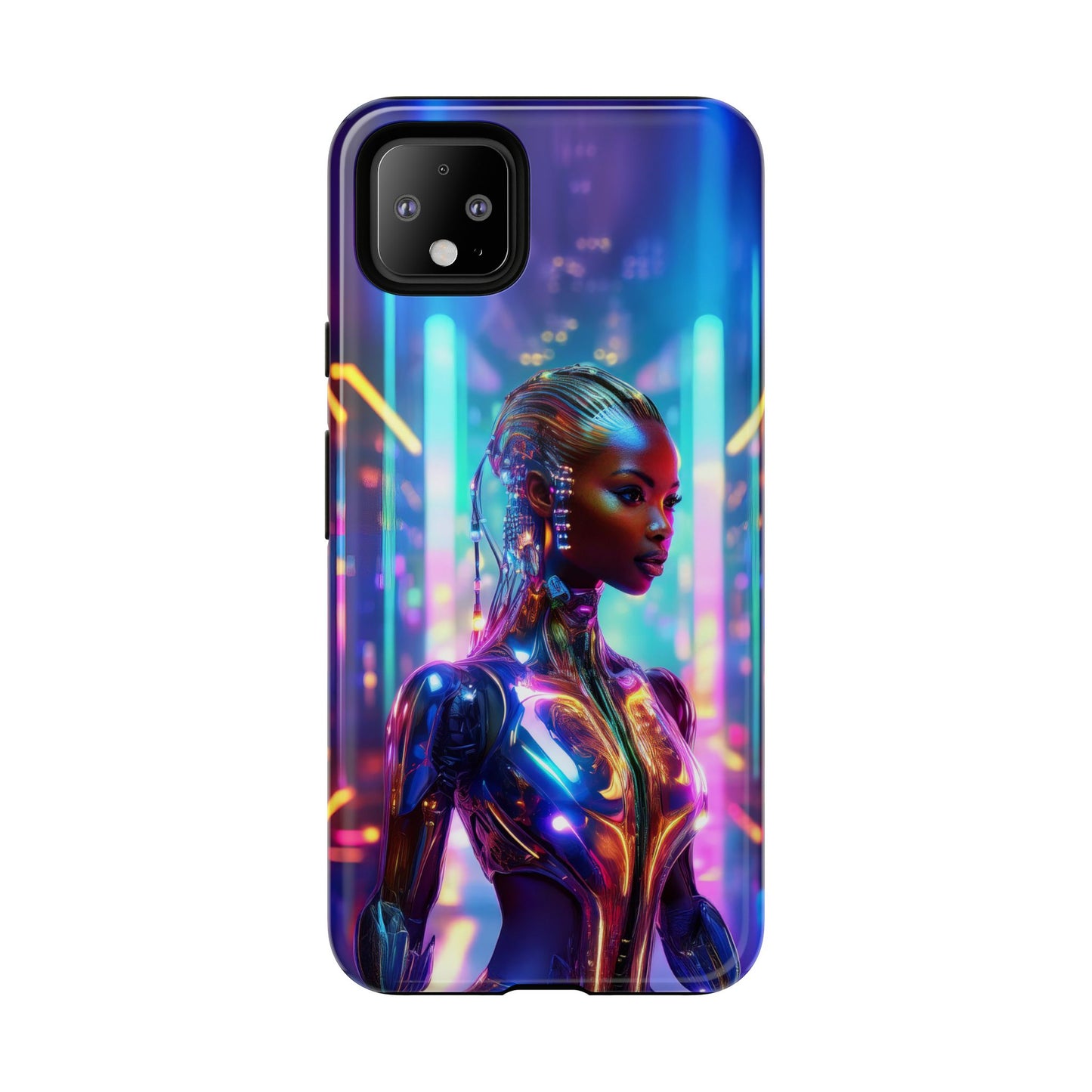 Futuristic Human Android Hybrid Cell Phone Case 018