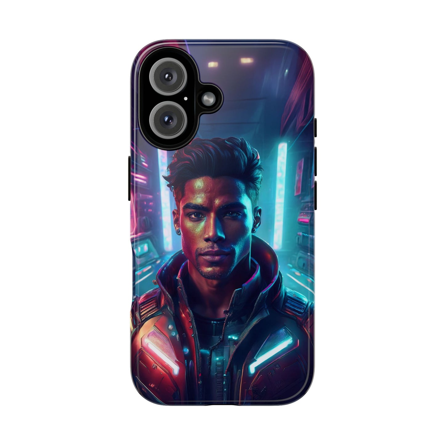 Futuristic Cyberpunk Male Cell Phone Case 007