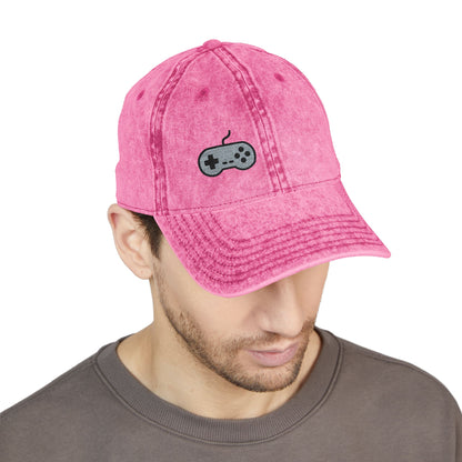 Retro Game Controller Vintage Hat – Embroidered Gamer Hat for Vintage Video Game Lovers and 90s Nostalgia