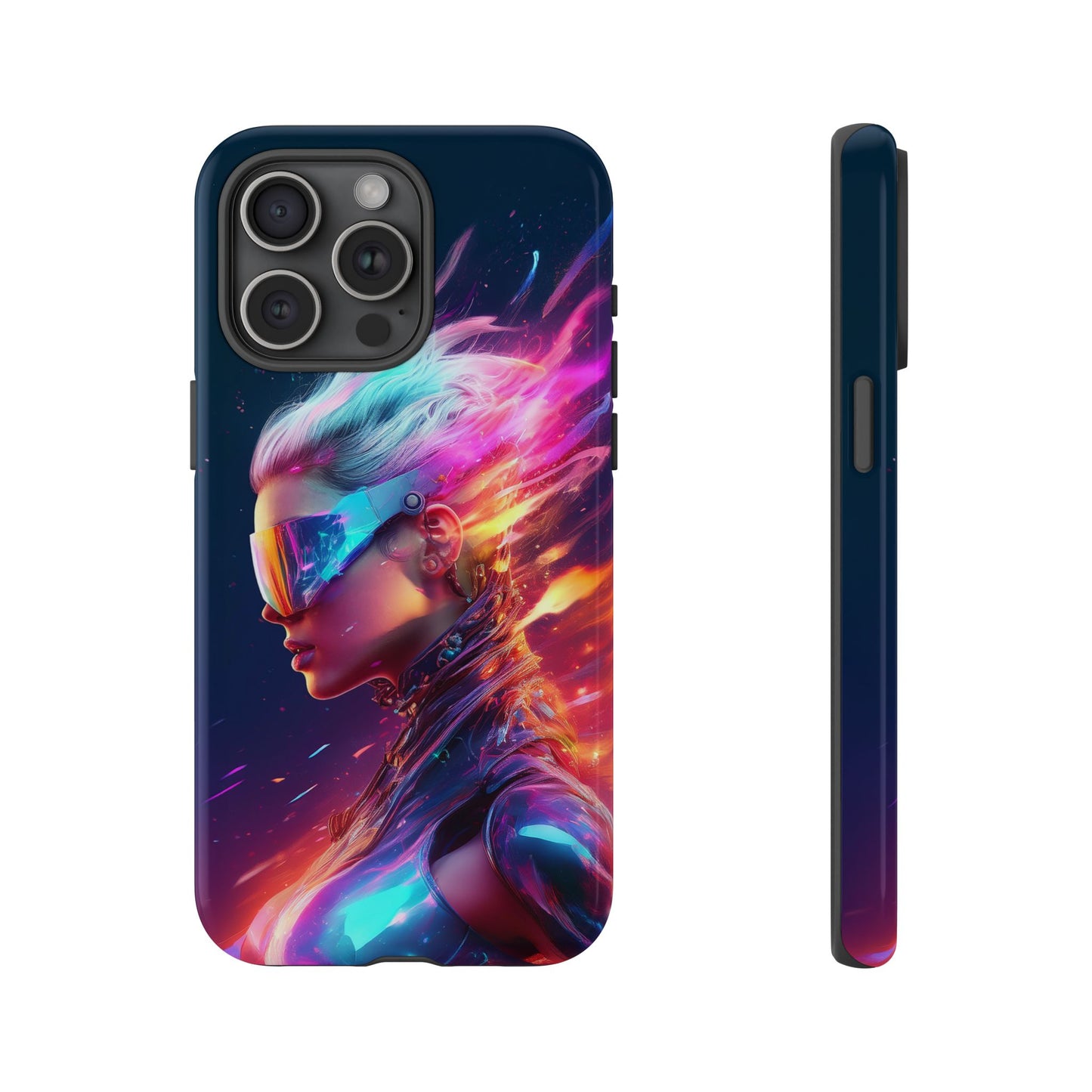 Futuristic Cyberpunk Female Cell Phone Case 025