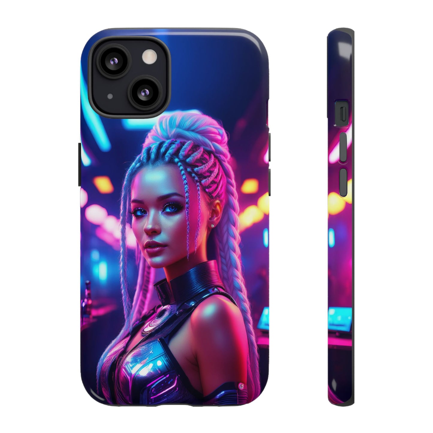 Futuristic Cyberpunk Female Cell Phone Case 007