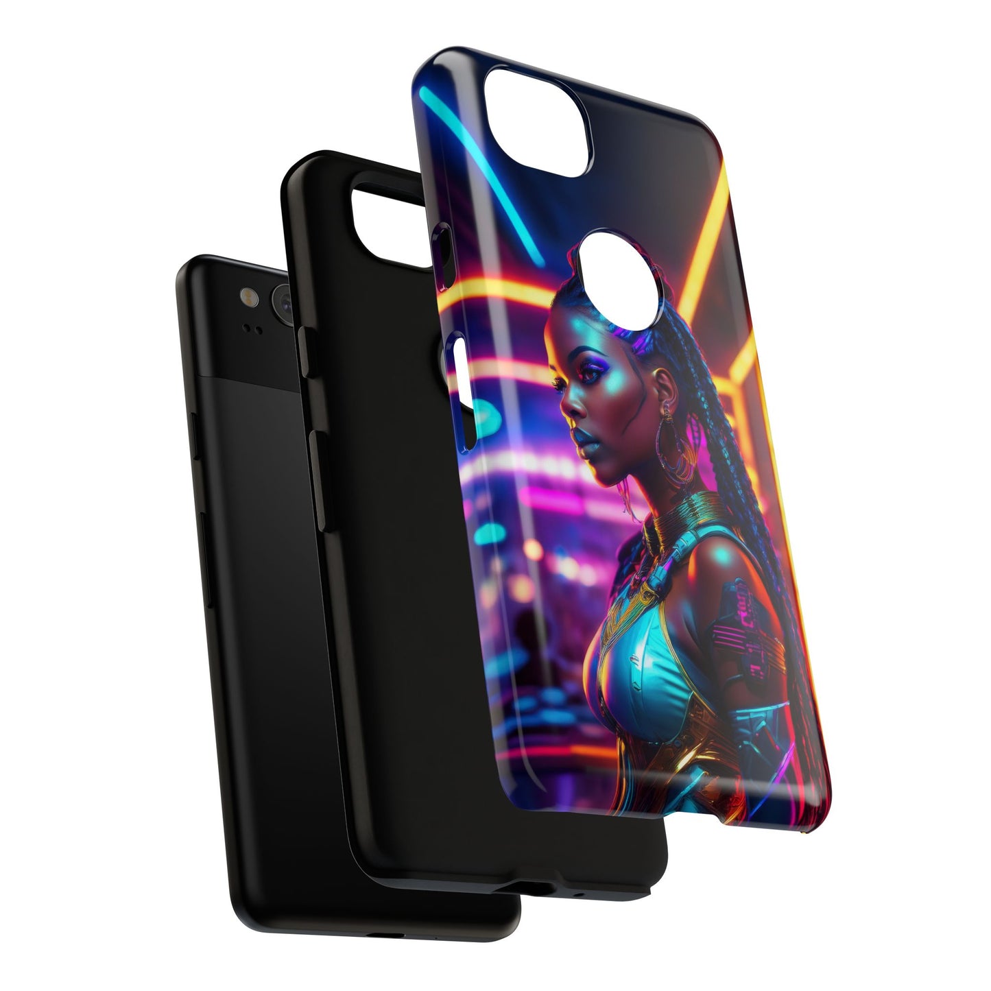 Futuristic Cyberpunk Female Cell Phone Case 006