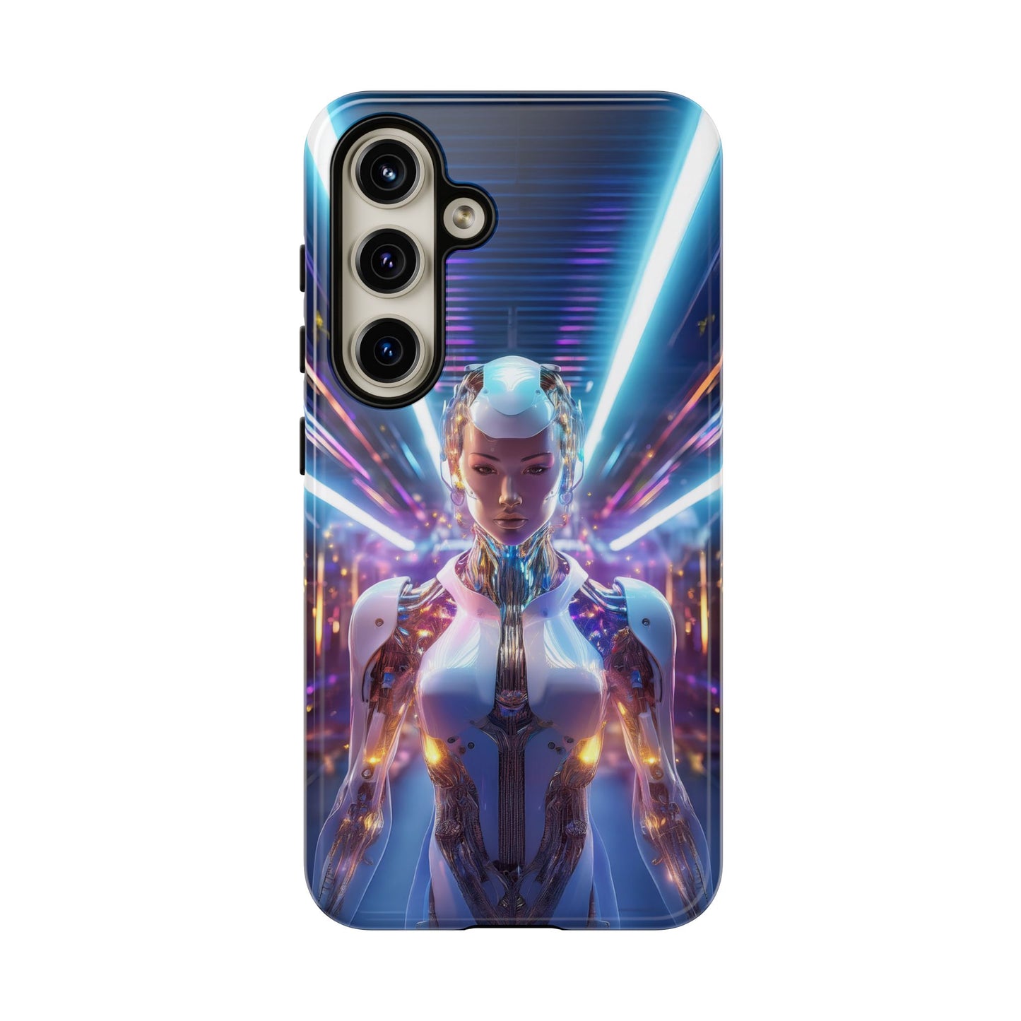 Futuristic Human Android Hybrid Cell Phone Case 007