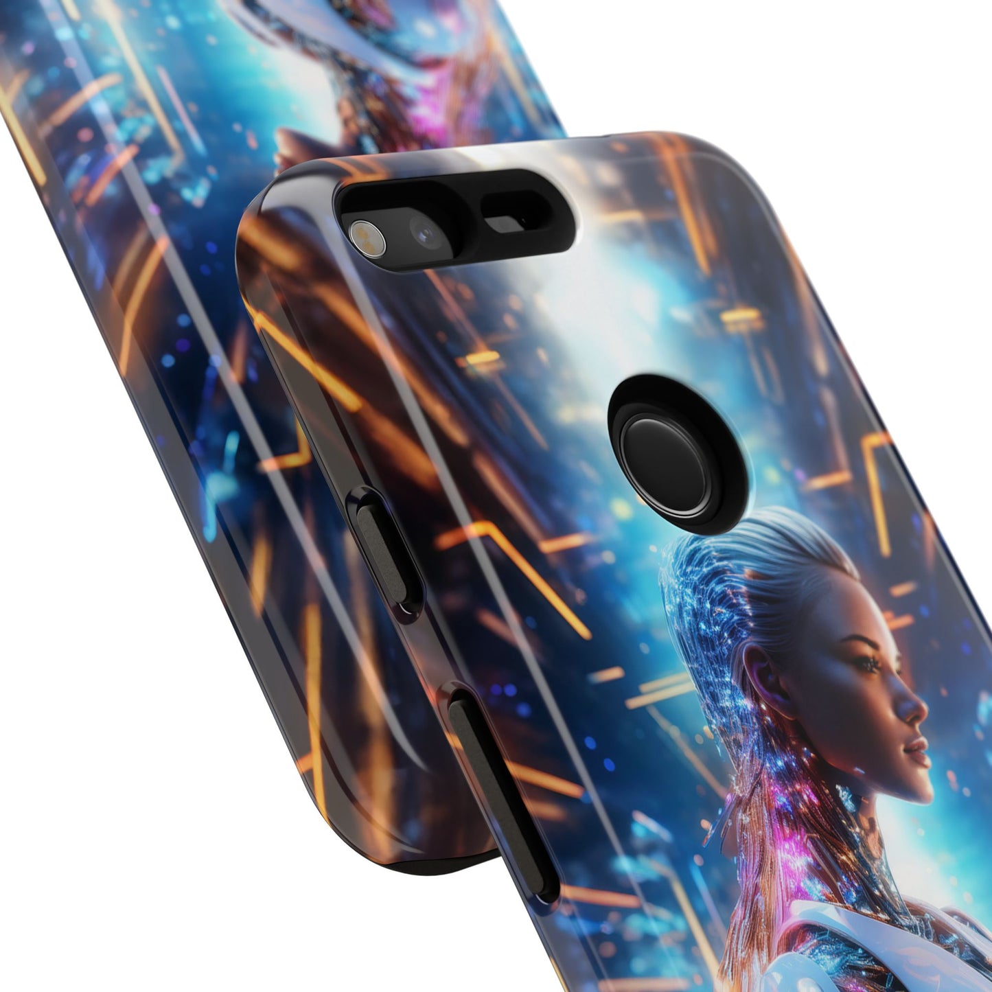 Futuristic Human Android Hybrid Cell Phone Case 008