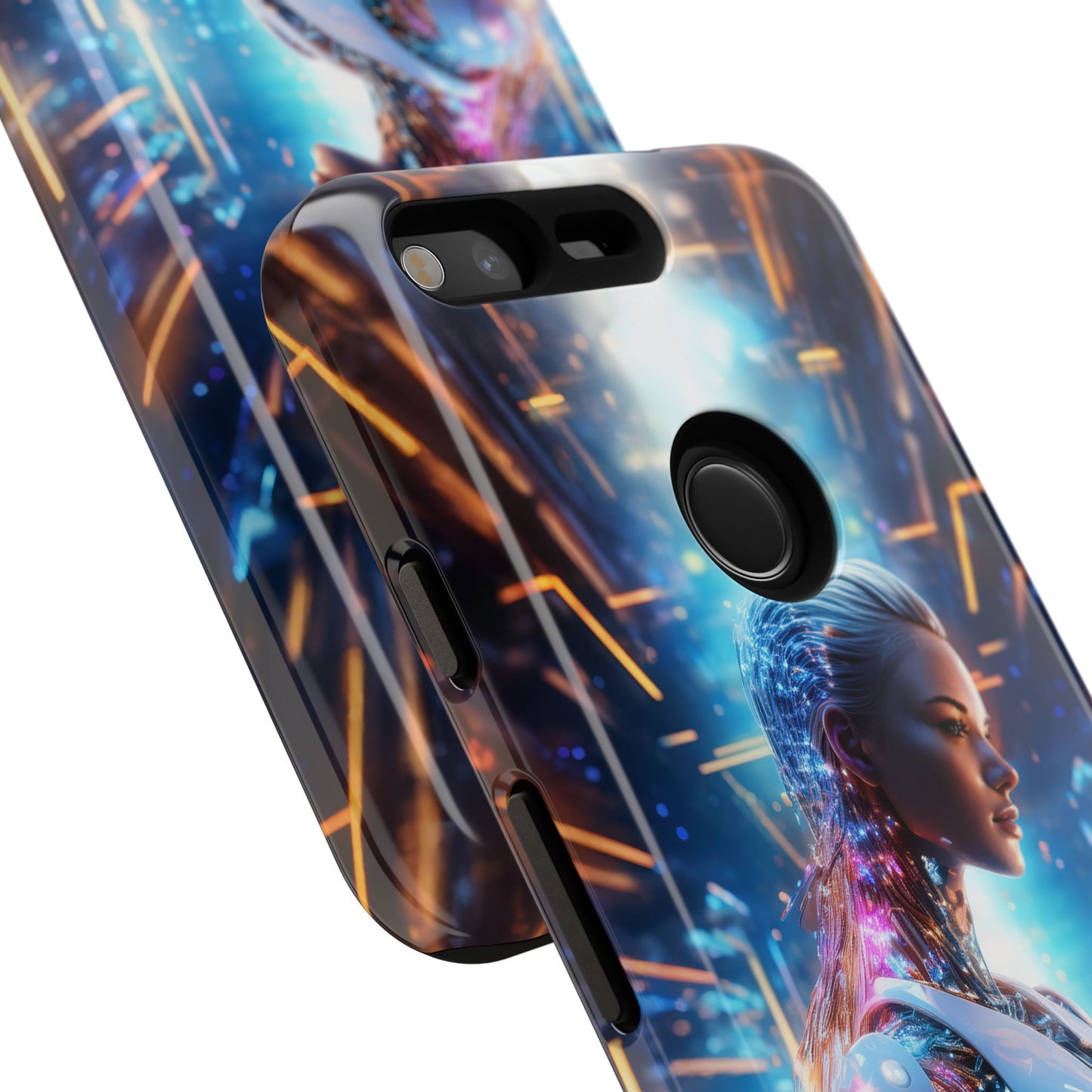 Futuristic Human Android Hybrid Cell Phone Case 008