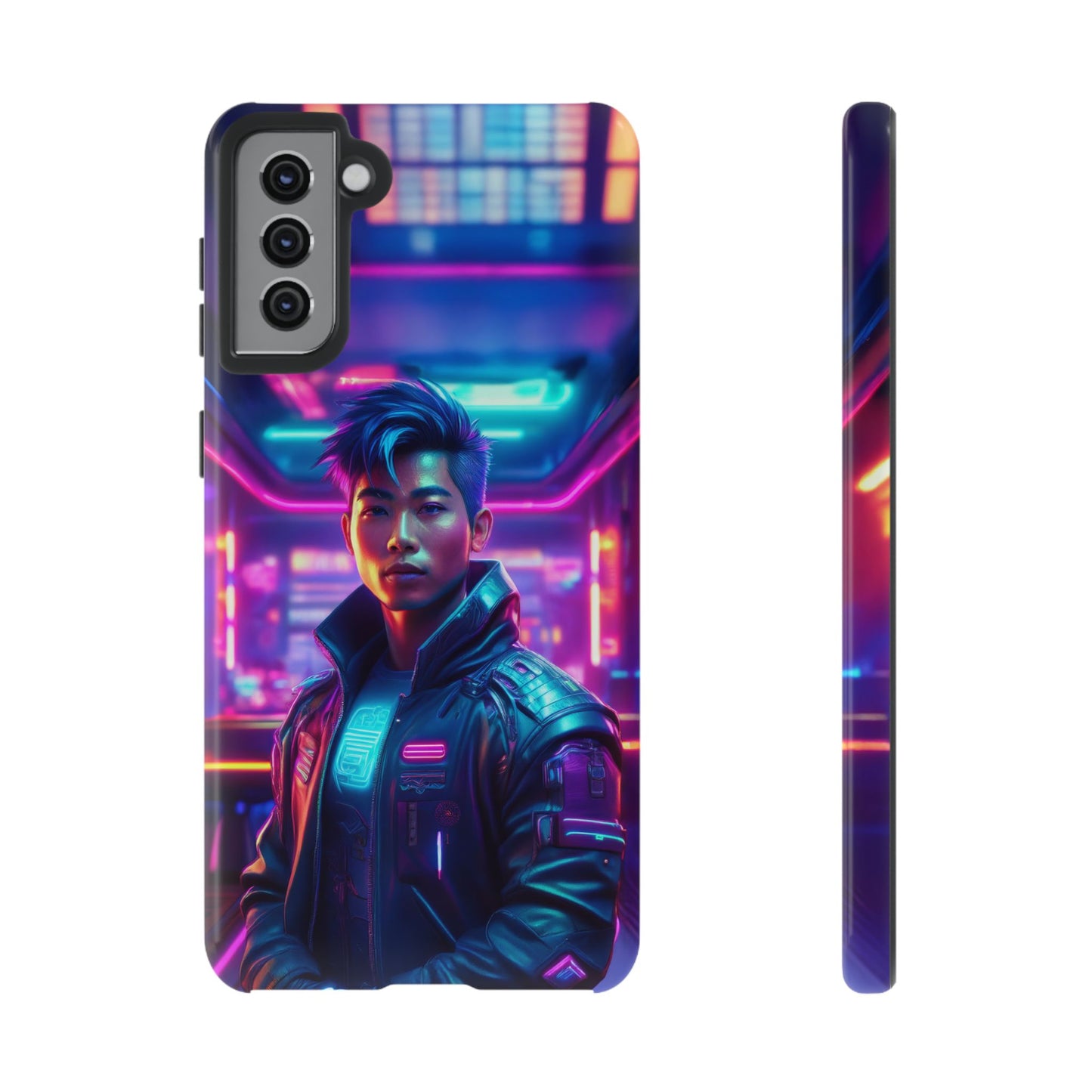 Futuristic Cyberpunk Male Cell Phone Case 012