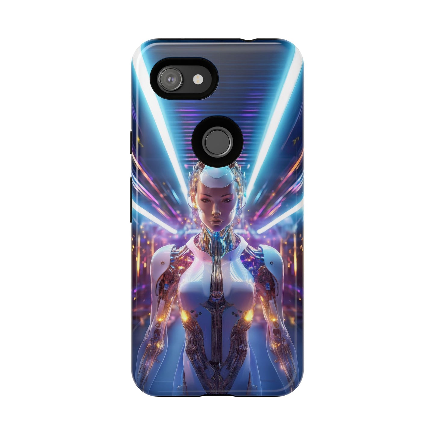 Futuristic Human Android Hybrid Cell Phone Case 007