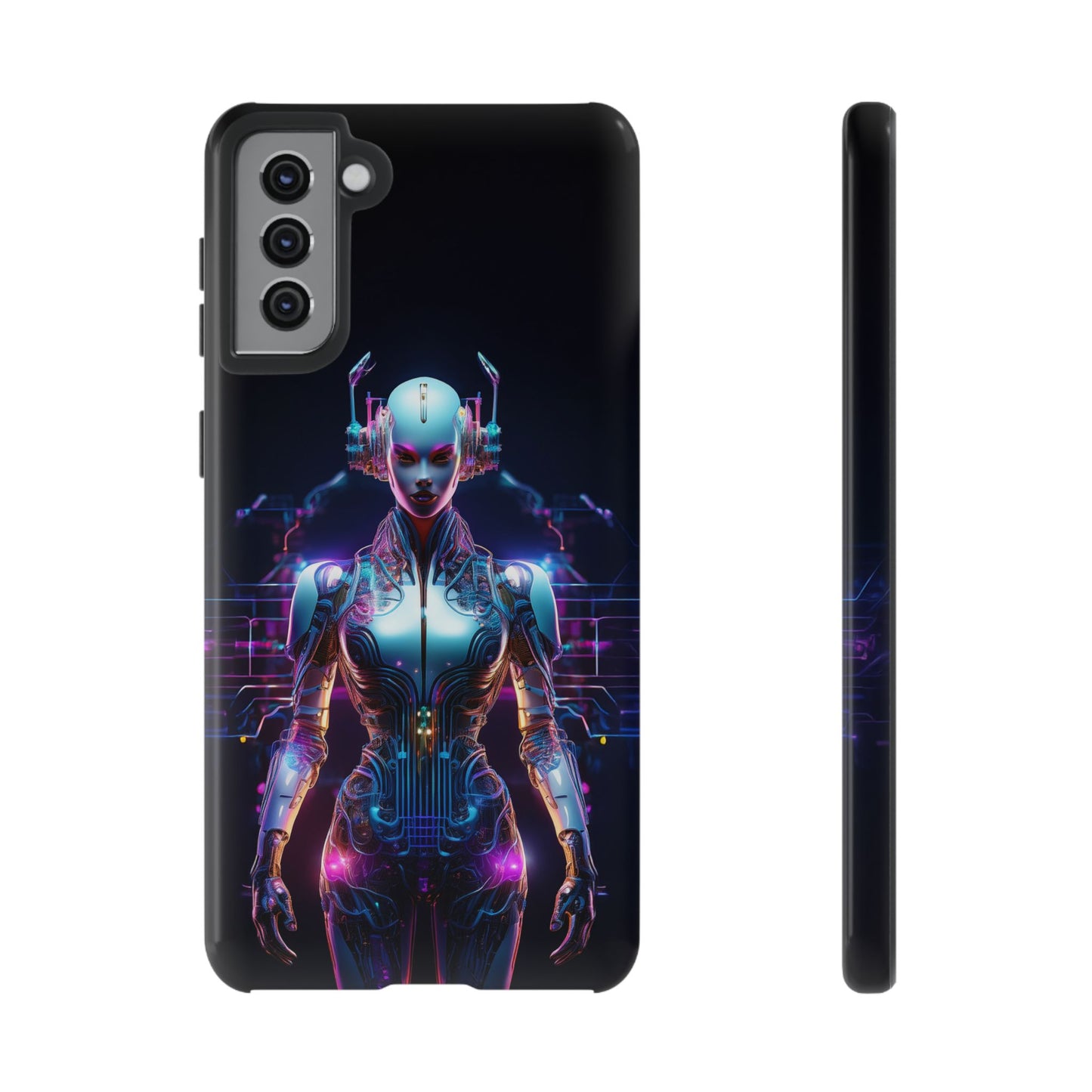 Futuristic Human Android Hybrid Cell Phone Case 001