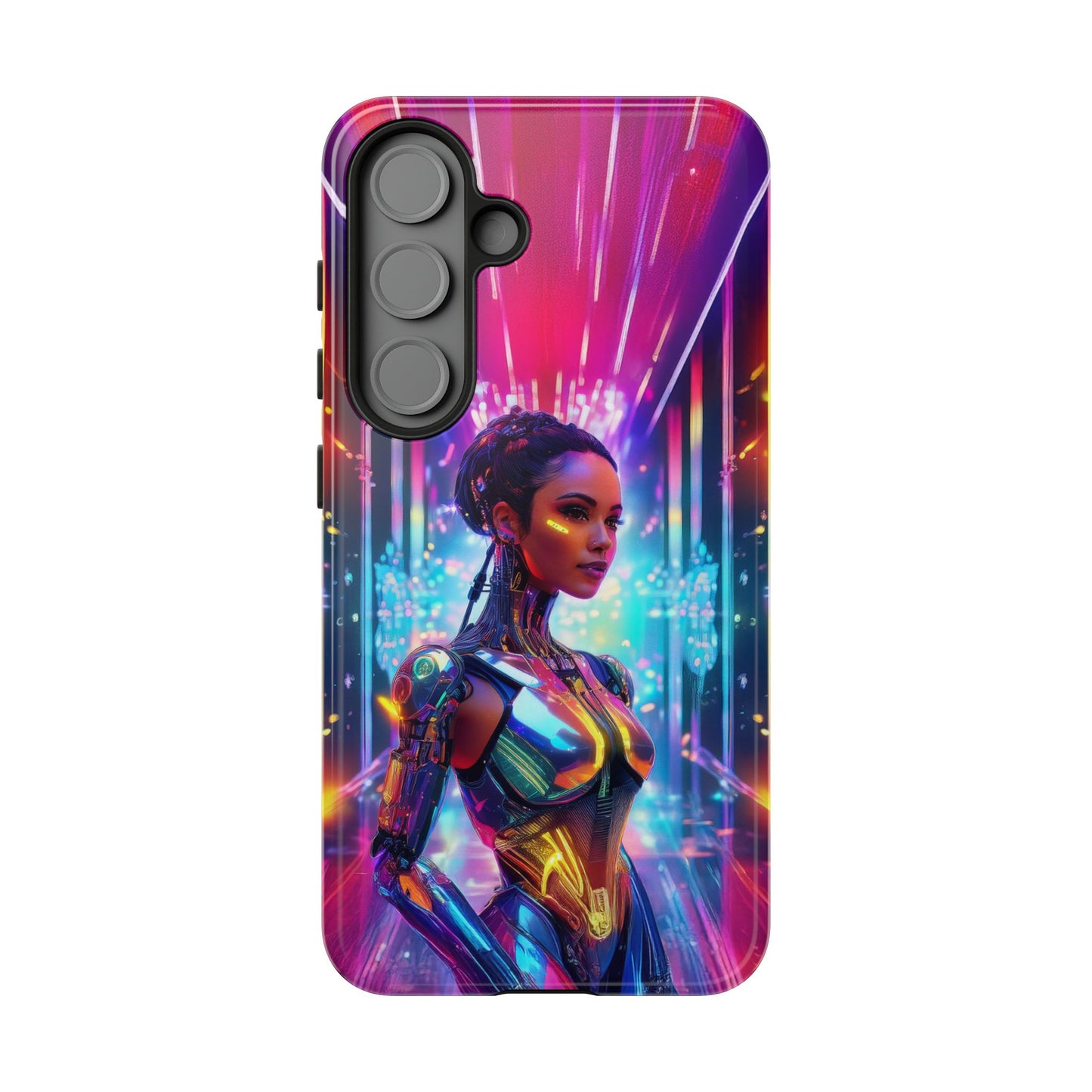 Futuristic Human Android Hybrid Cell Phone Case 006