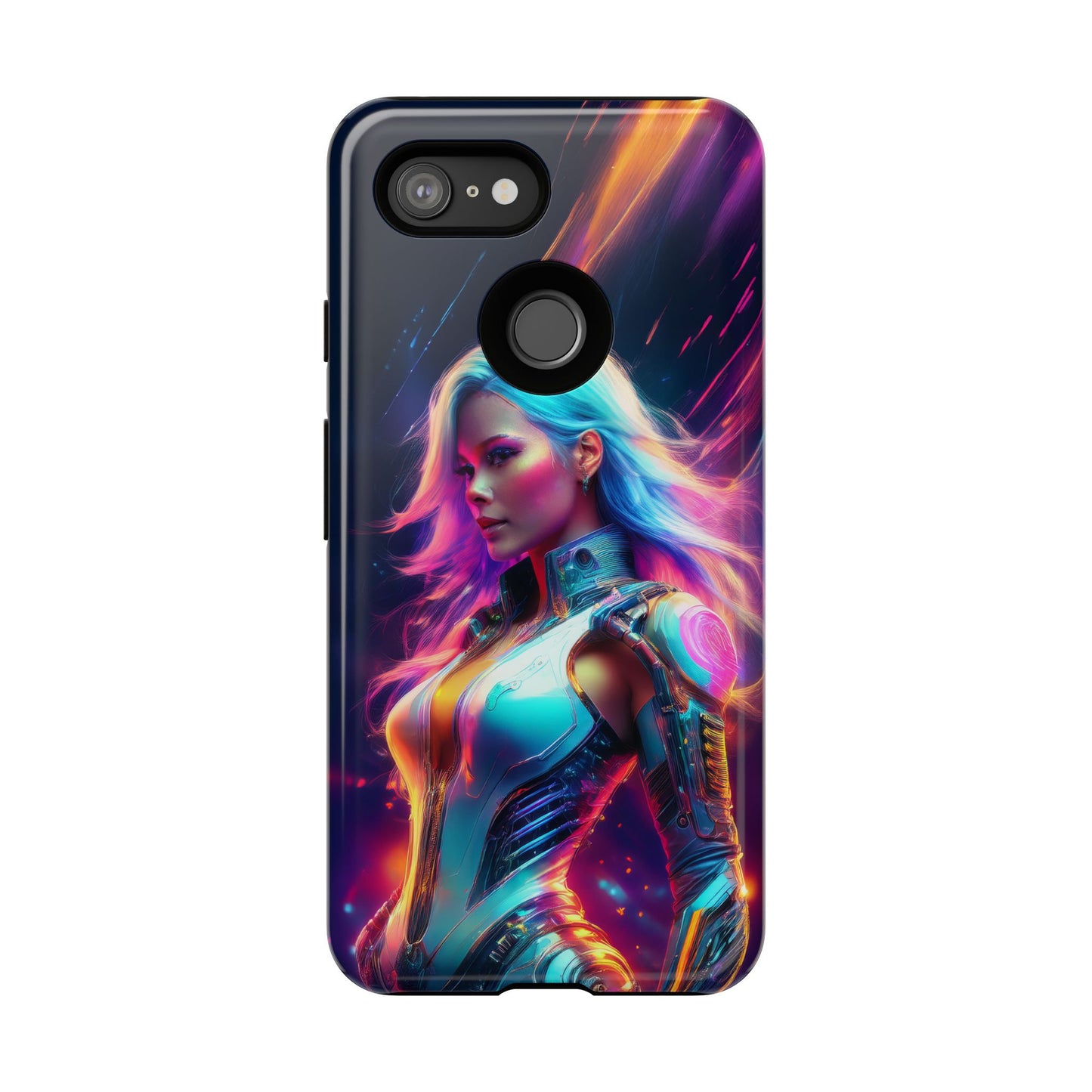 Futuristic Cyberpunk Female Cell Phone Case 012