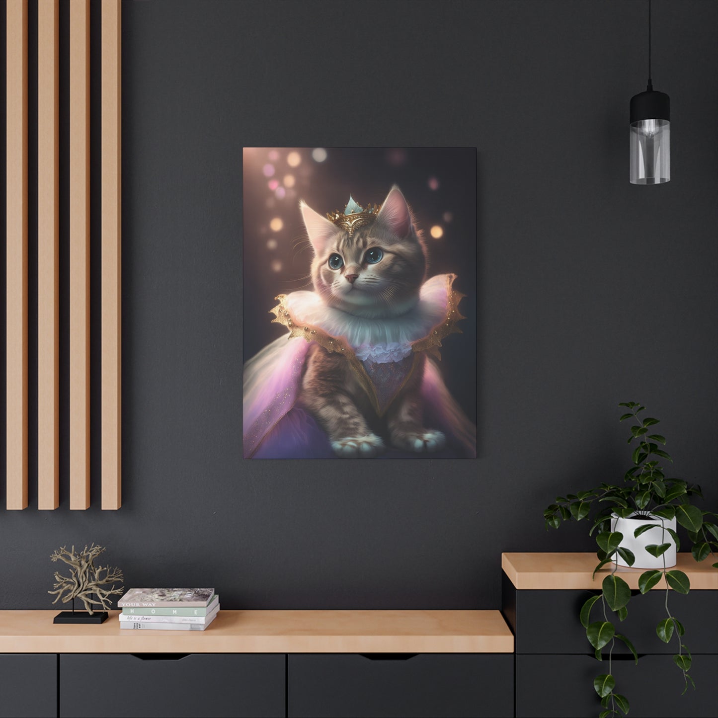 Meowgical Fairy Purrincess Canvas Art | Stretched Matte Wall Decor 002