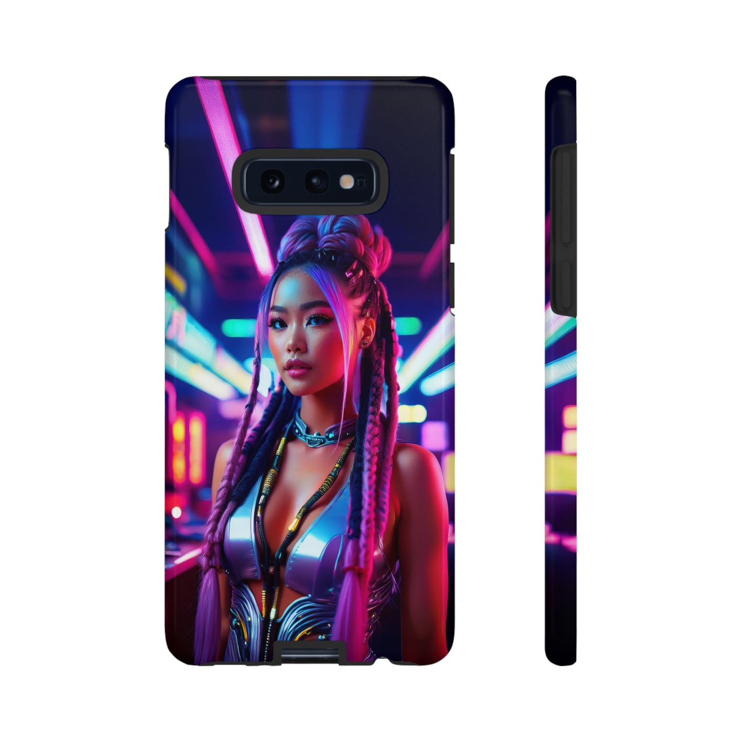 Futuristic Cyberpunk Female Cell Phone Case 008