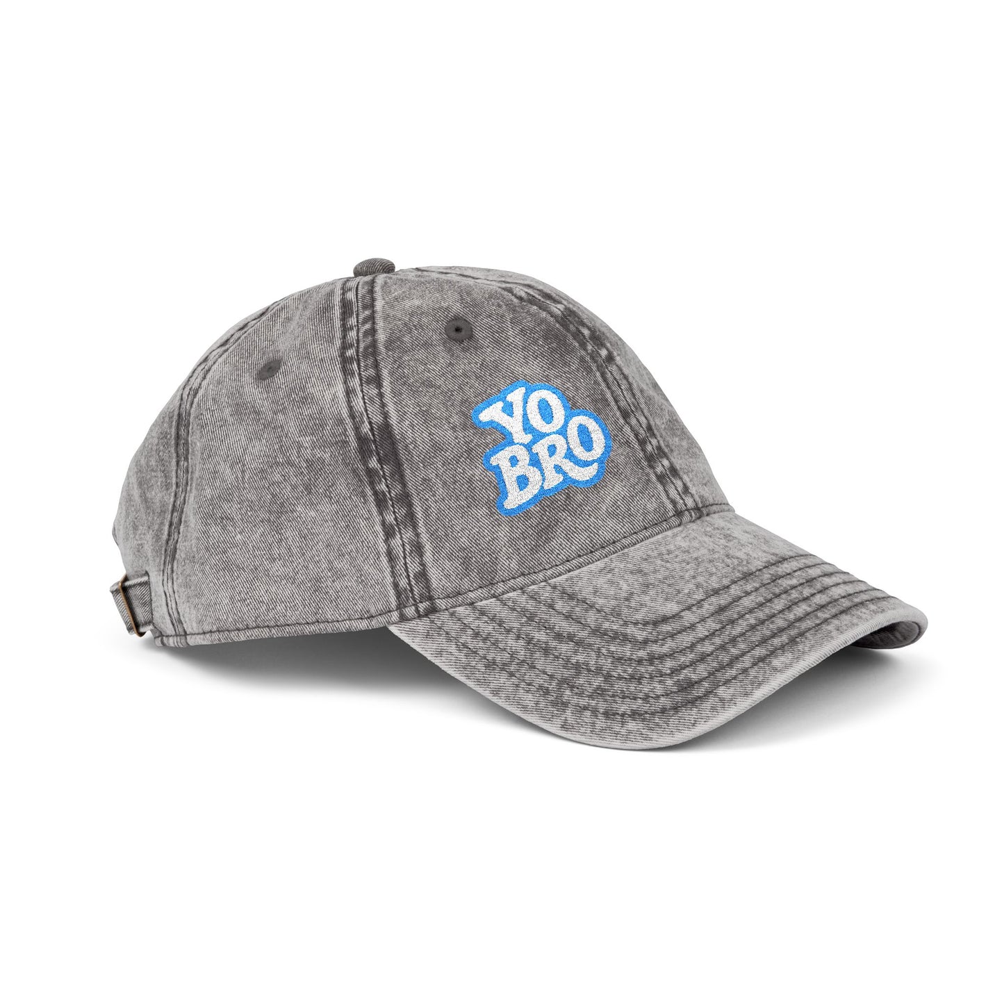 Yo Bro Vintage Hat – Funny Bold Embroidered Hat for Men and Women with Bro Energy